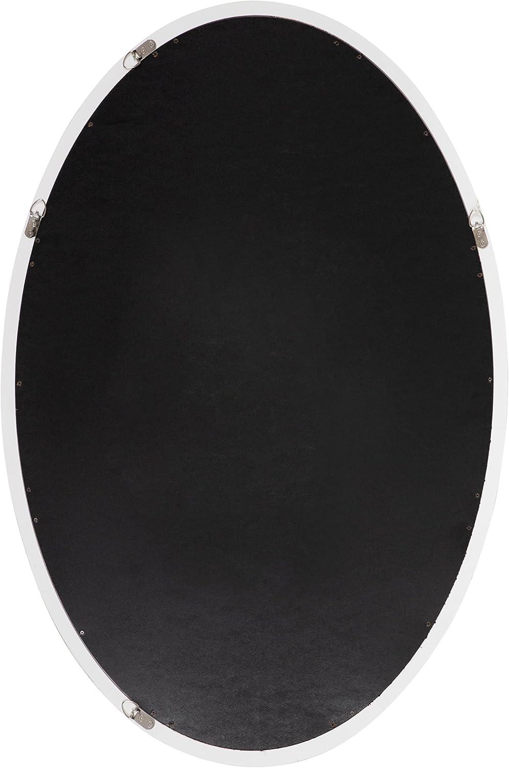 Kate & Laurel All Things Decor 18"x24" Hogan Oval Framed Wall Mirror