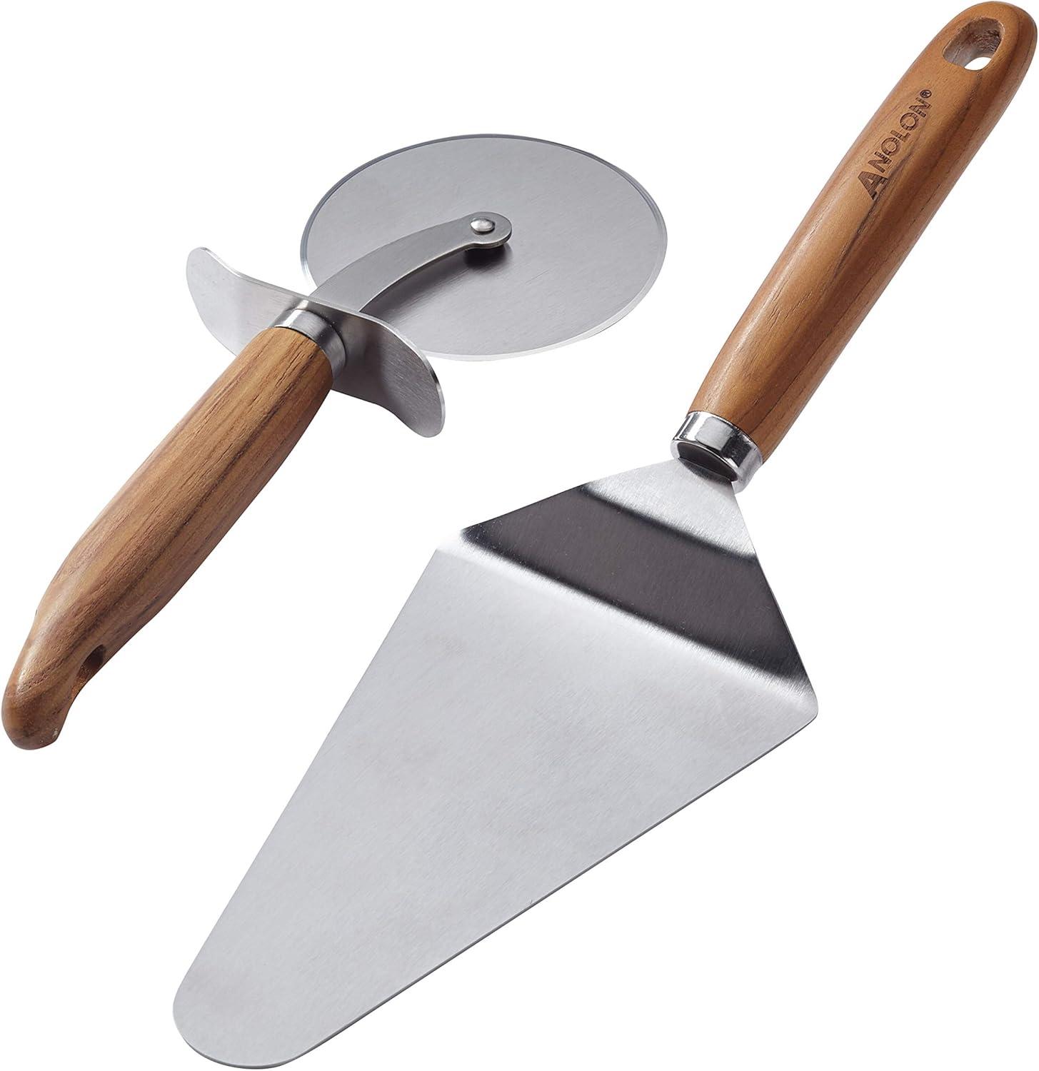 Anolon Tools and Gadgets Pizza Cutter and Server Set