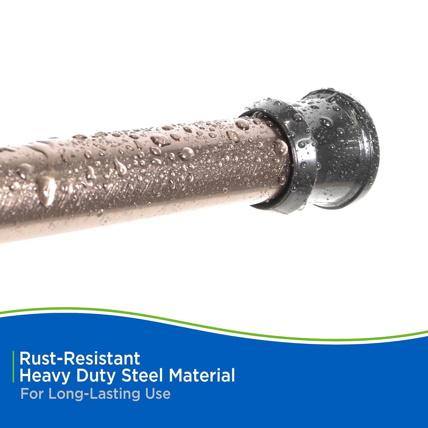 Kenney Twist & Fit Kenney Twist & Fit No Tools Tension Shower Curtain Rod, 42-72"