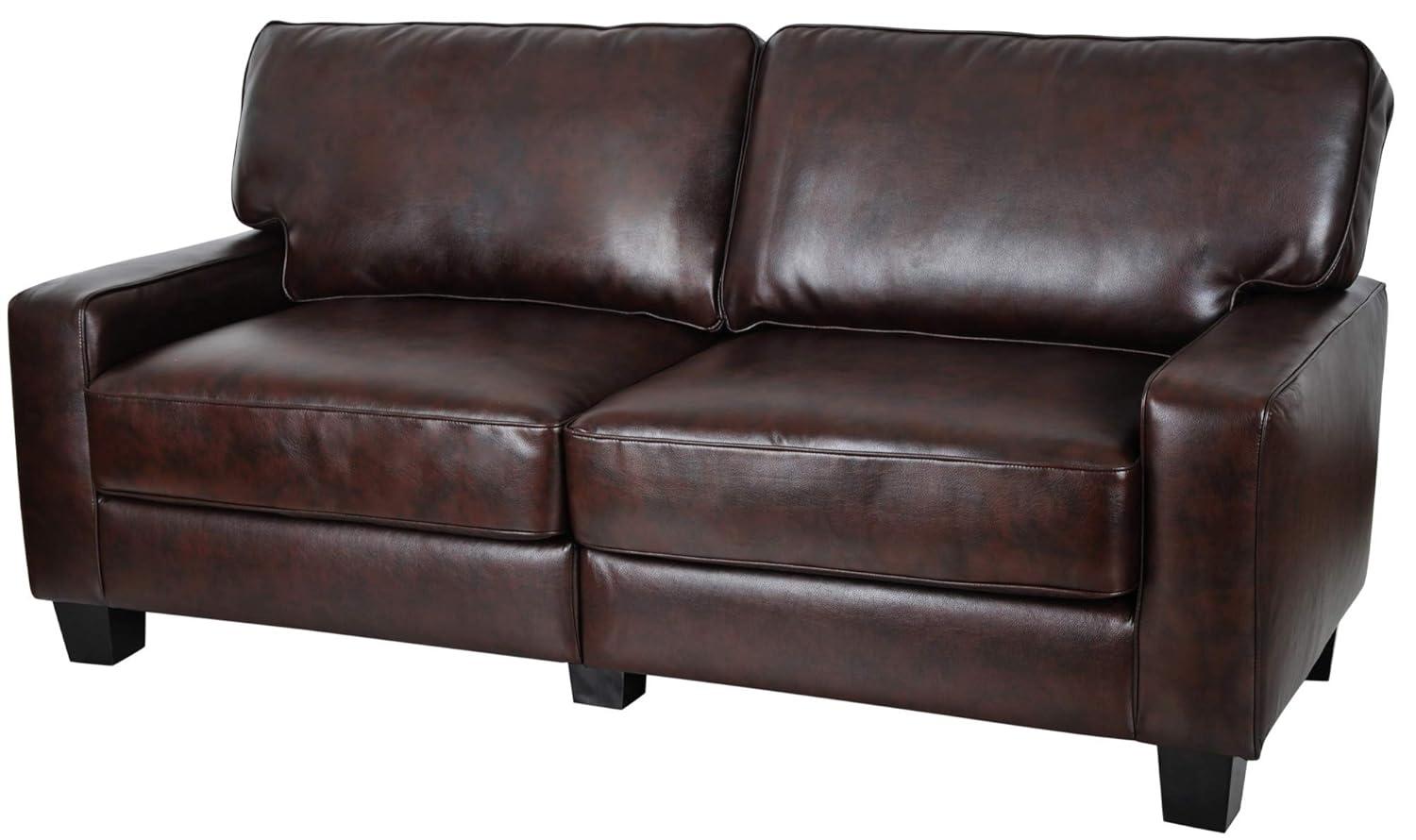 Serta Palisades Upholstered Tool-Free Assembly Square Arm 73" Sofa