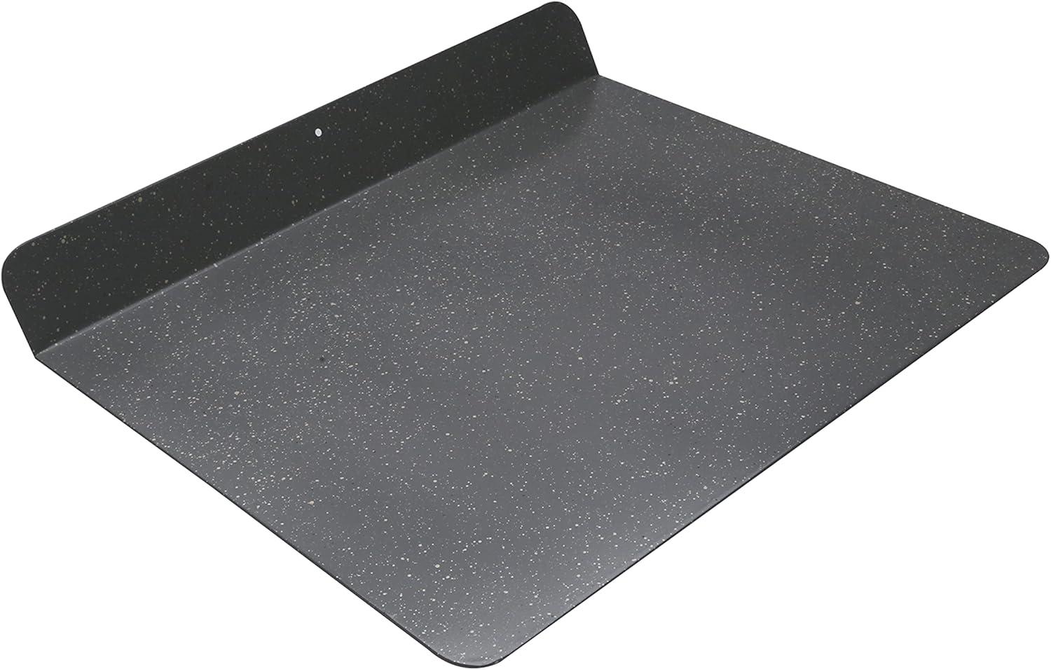 Silver Granite Non-Stick Ceramic Baking Sheet with Handle