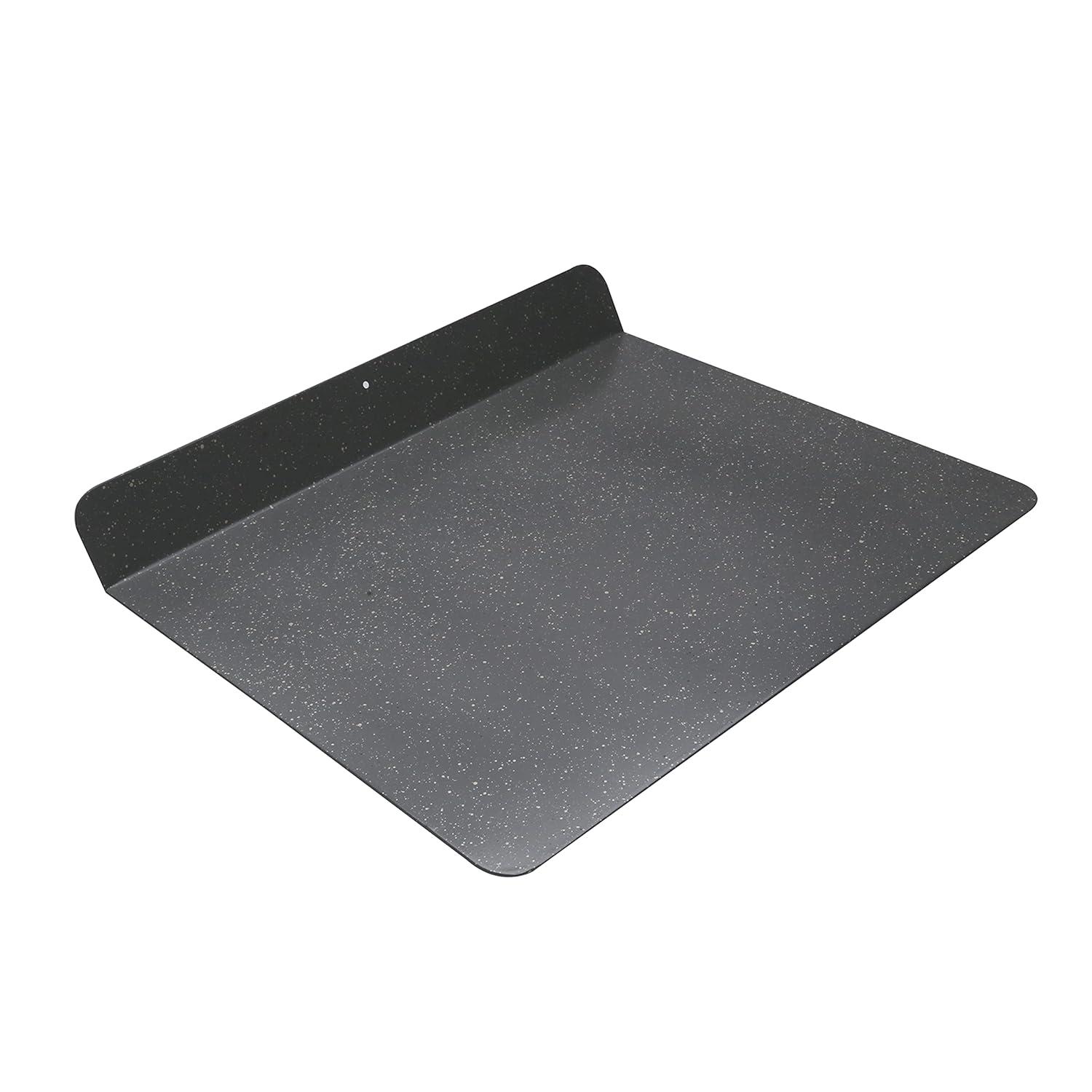 casaWare Toaster Oven 12 x 11-Inch Baking Sheet with a 1.5-Inch Handle (Silver Granite)