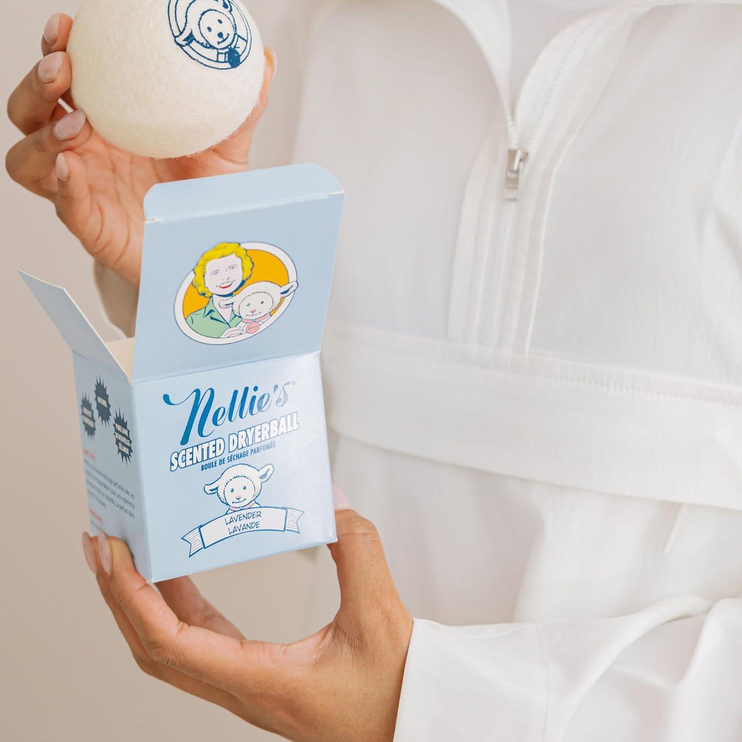Nellie's Scented Wool Dryerball - Lavender Scented - Made with 100% Pure New Zealand Wool