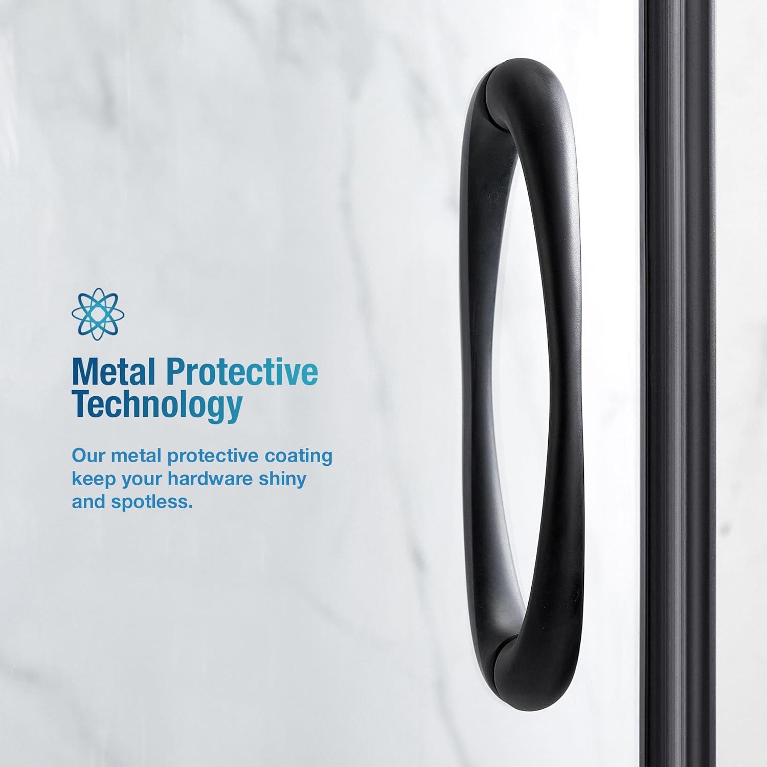 OVE Decors Breeze 35 in. Round Shower Kit w/ Clear, Base