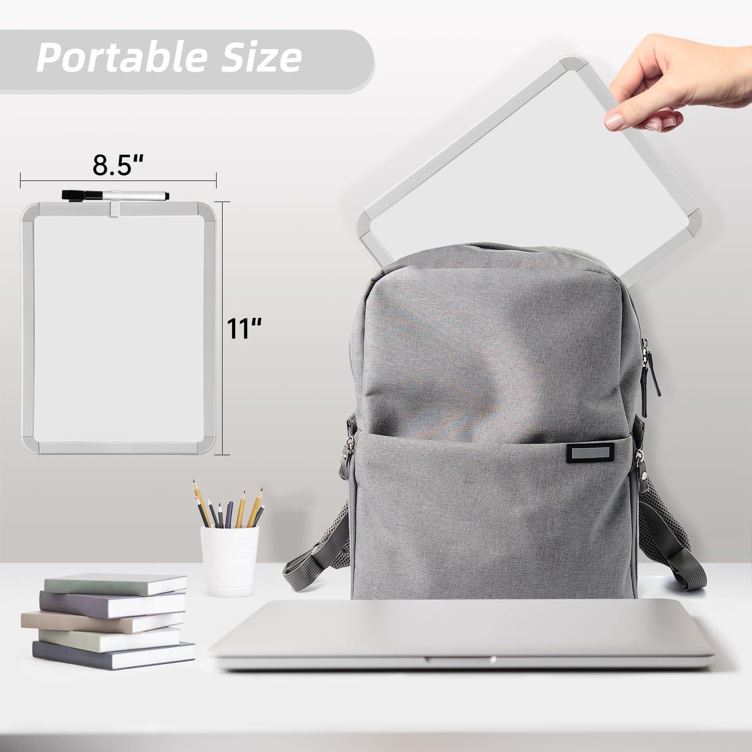 VUSIGN Small Dry Erase Whiteboard, 8.5 x 11 Inches White Board for Kids, Students, Fridge, Locker, Mini Dry Erase Board