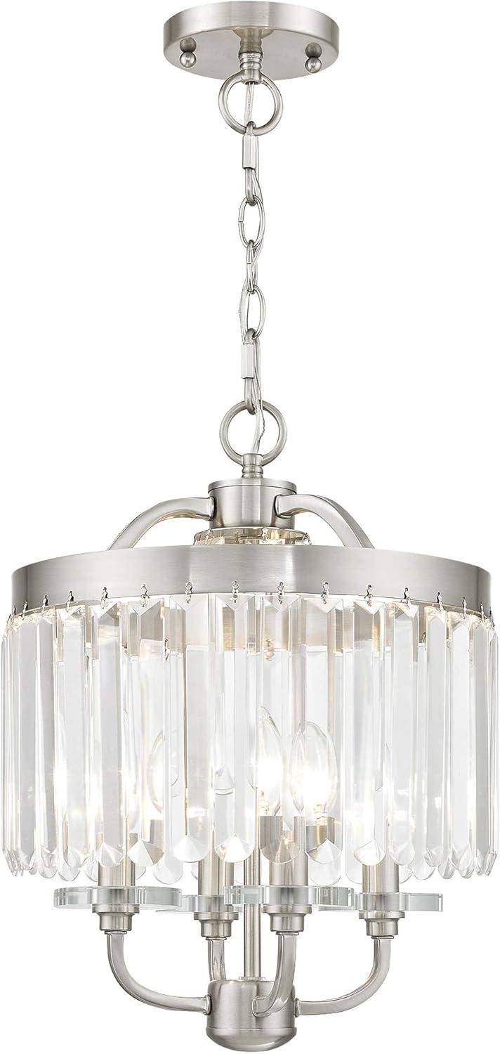 Livex Lighting Ashton 4 - Light Chandelier in  Brushed Nickel