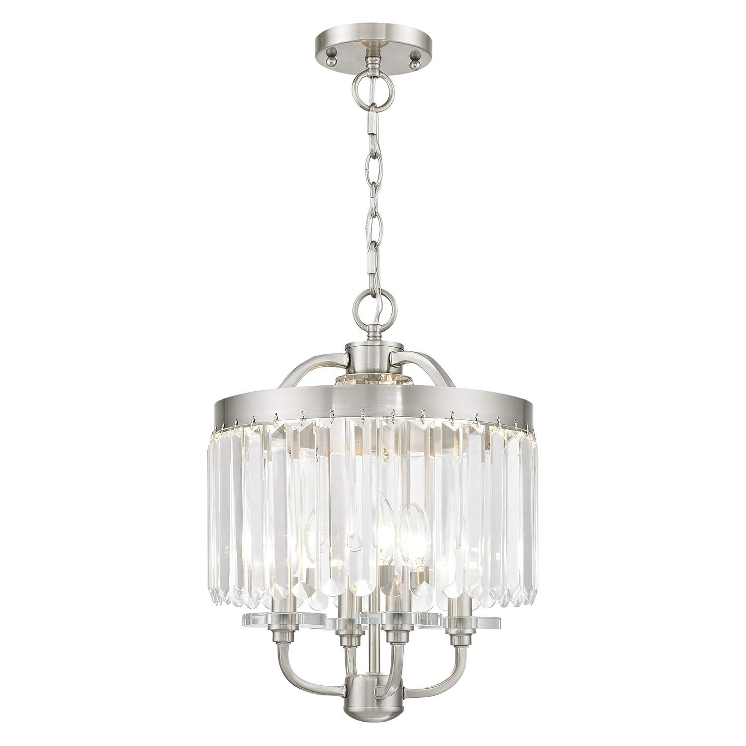 Livex Lighting Ashton 4 - Light Chandelier in  Brushed Nickel