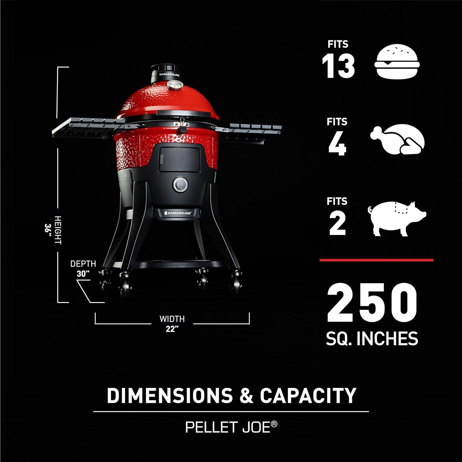 Pellet Joe™ 18-inch Wifi Grill in Red/Black/White