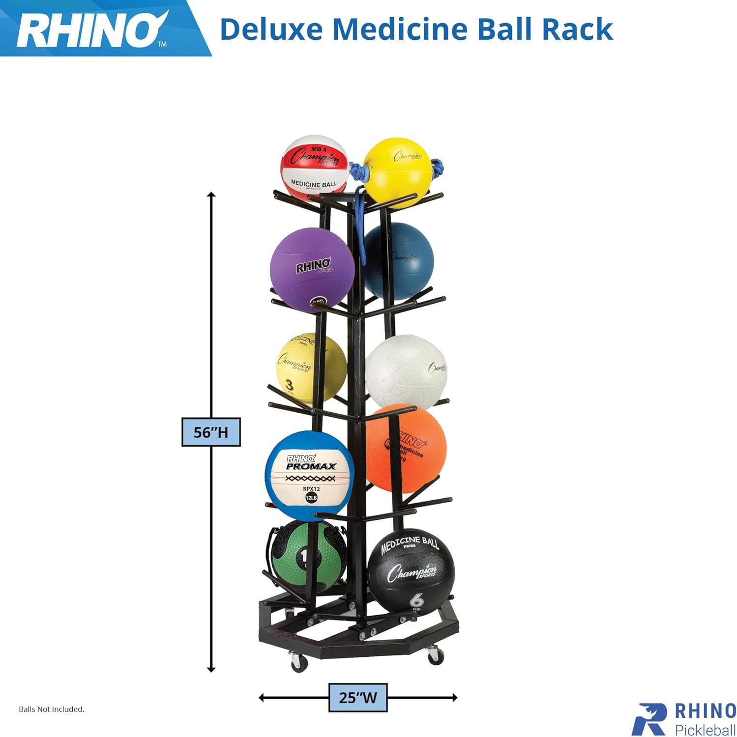 Champion Sports Deluxe Medicine Ball Rack