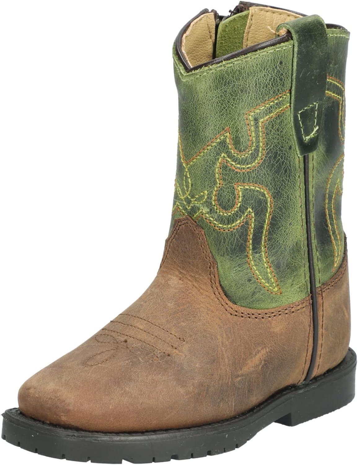 Smoky Mountain Western Boots Boys Autry Square Toe Brown 3667T