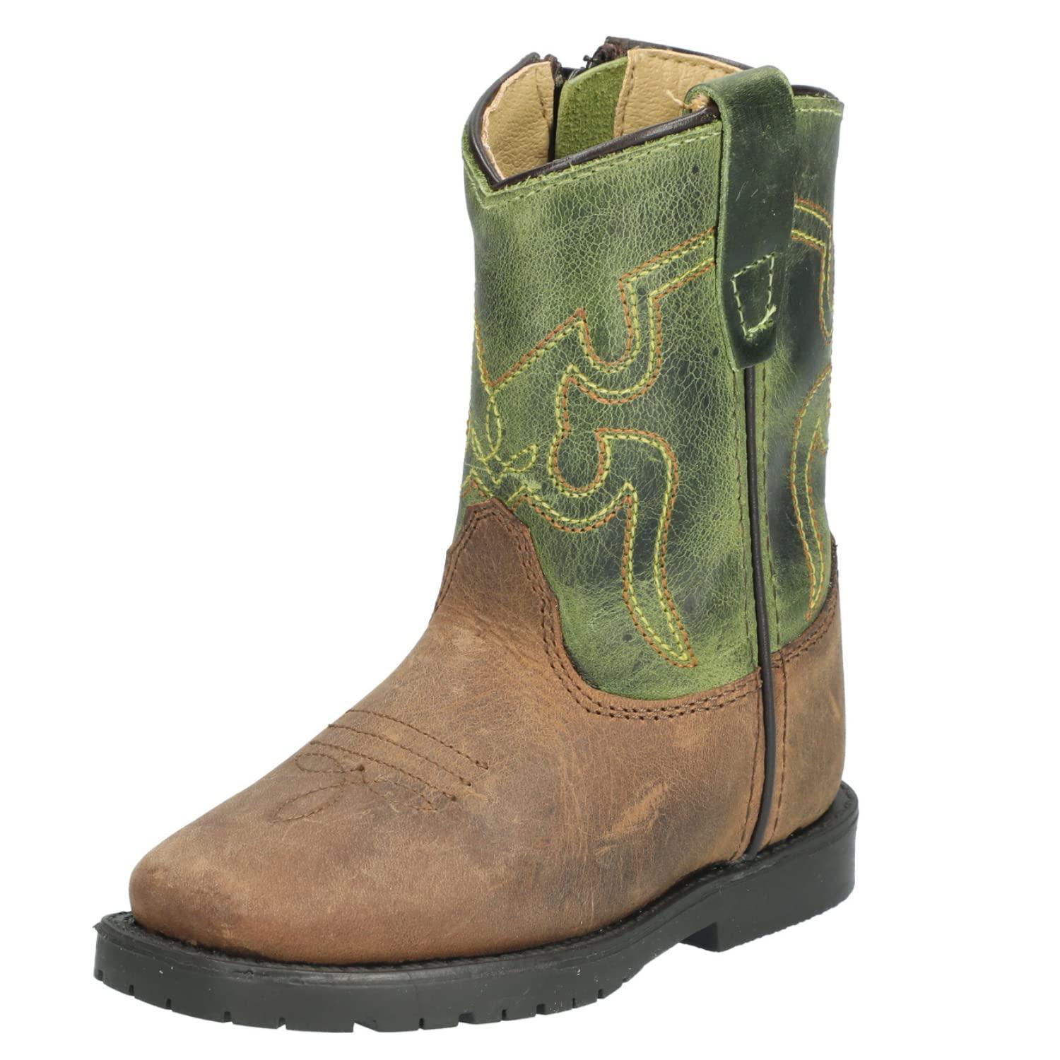 Smoky Mountain Western Boots Boys Autry Square Toe Brown 3667T