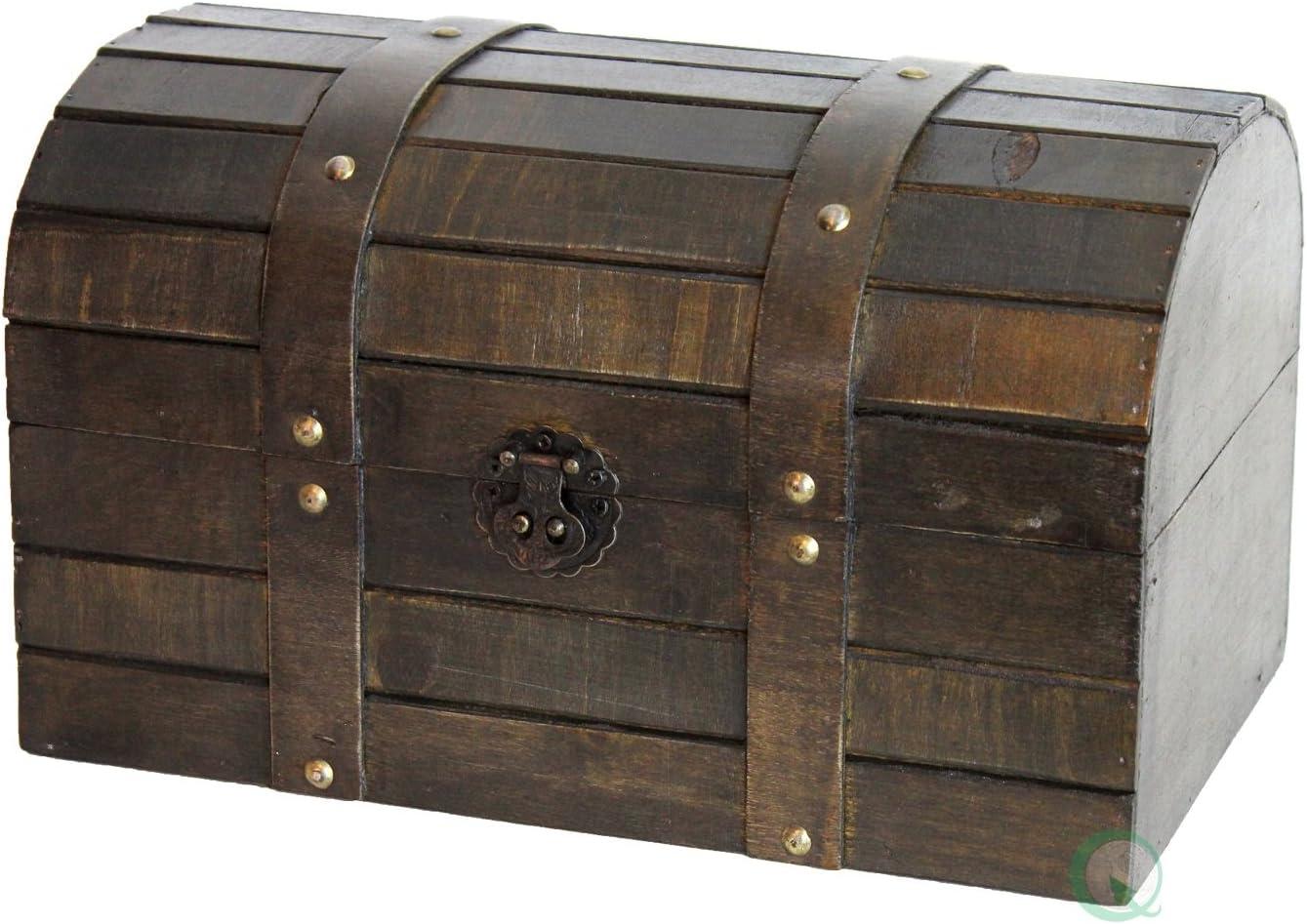 Rustic Brown Barn Wood Trunk with Antique Hardware