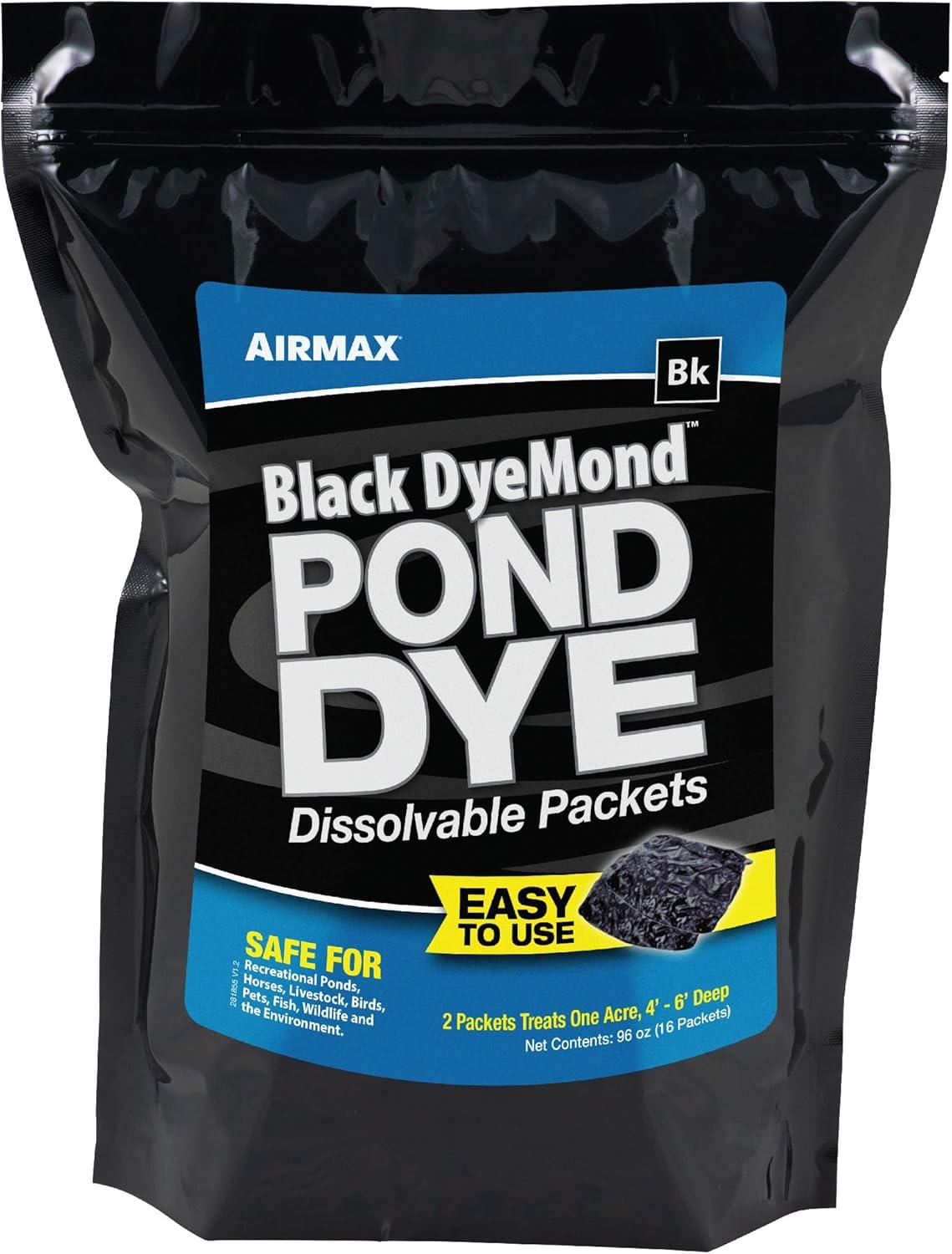 Pond Logic Black DyeMond Pond Dye, 16 Packets