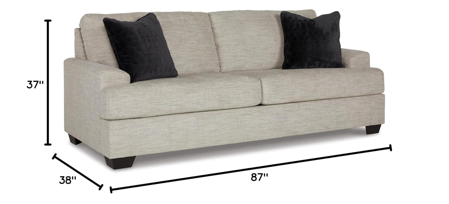 Maggie 96" Square Arm Sofa with Reversible Cushions