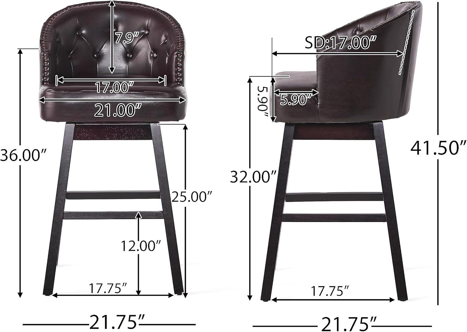 Set of 2 30.5" Ogden Barstool - Christopher Knight Home