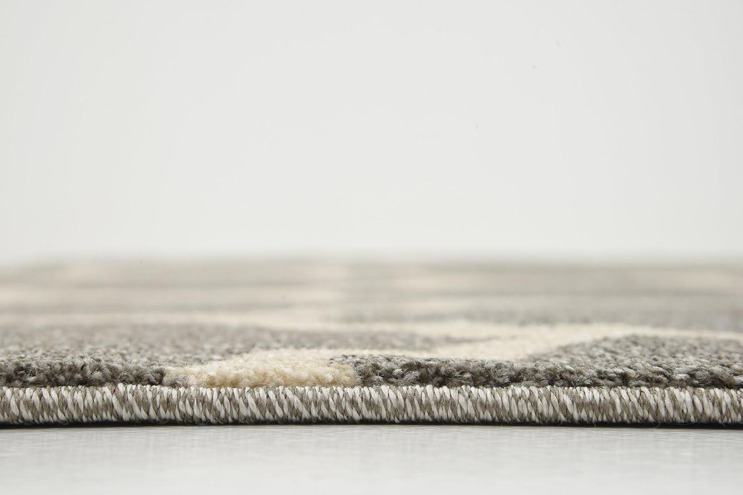 Unique Loom 5' 4 x 6' 1 Trellis Philadelphia Dark Gray Area Rug
