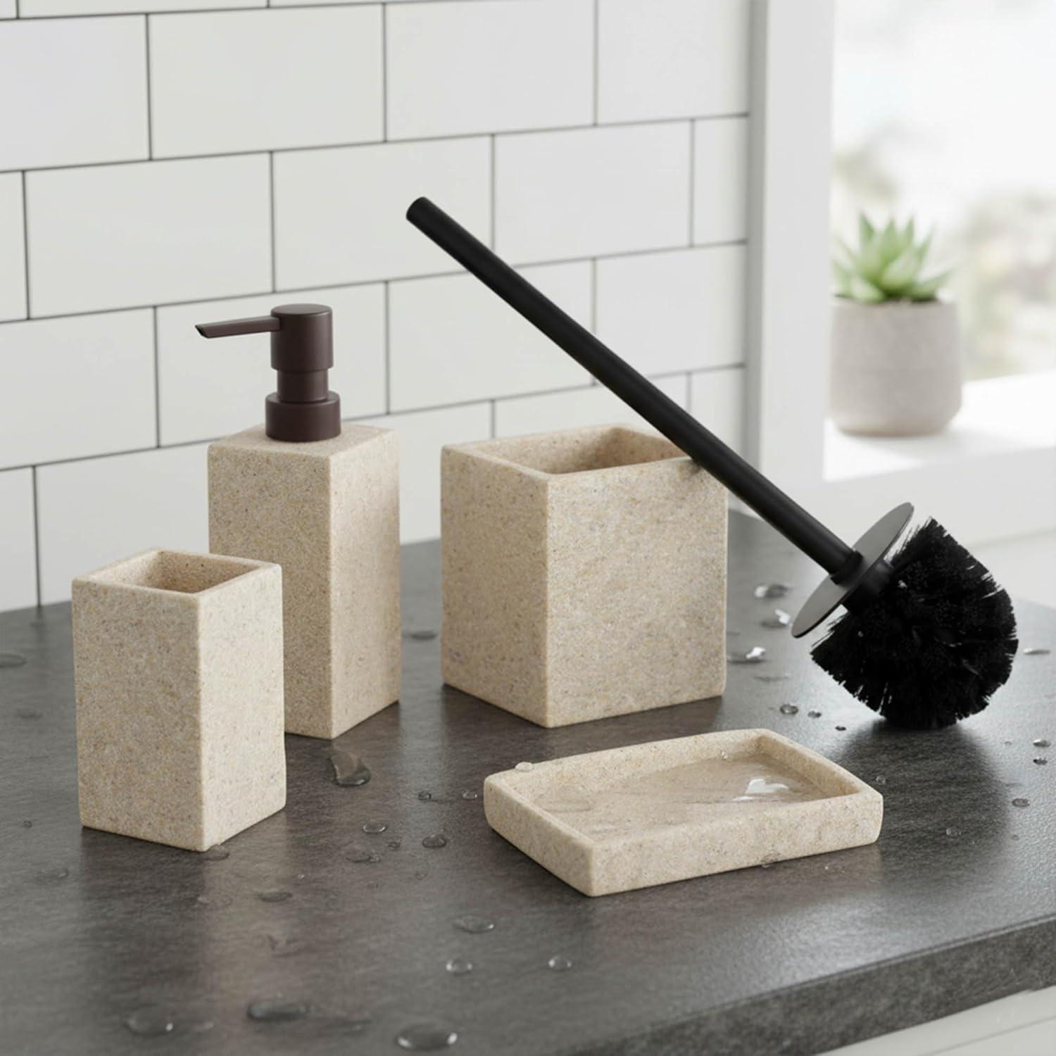 Evideco Evideco Resin Toilet Brush And Holder