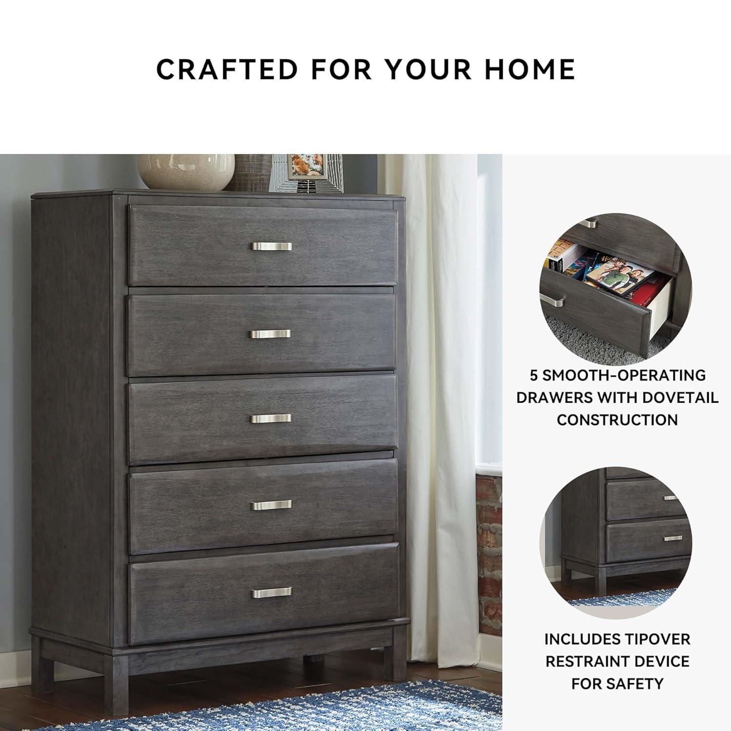 Red Barrel Studio® Wasdale 36.5'' W 5 - Drawer Dresser