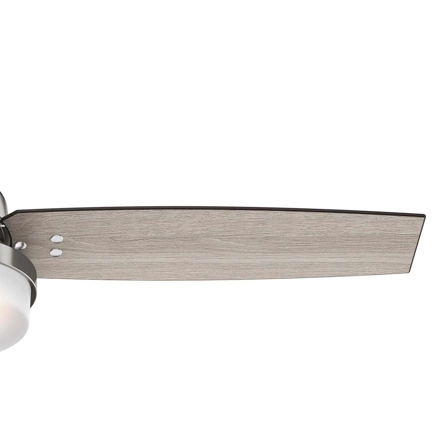 52" Sentinel Ceiling Fan with Remote Nickel: WhisperWind Motor, Reversible - Hunter Fan