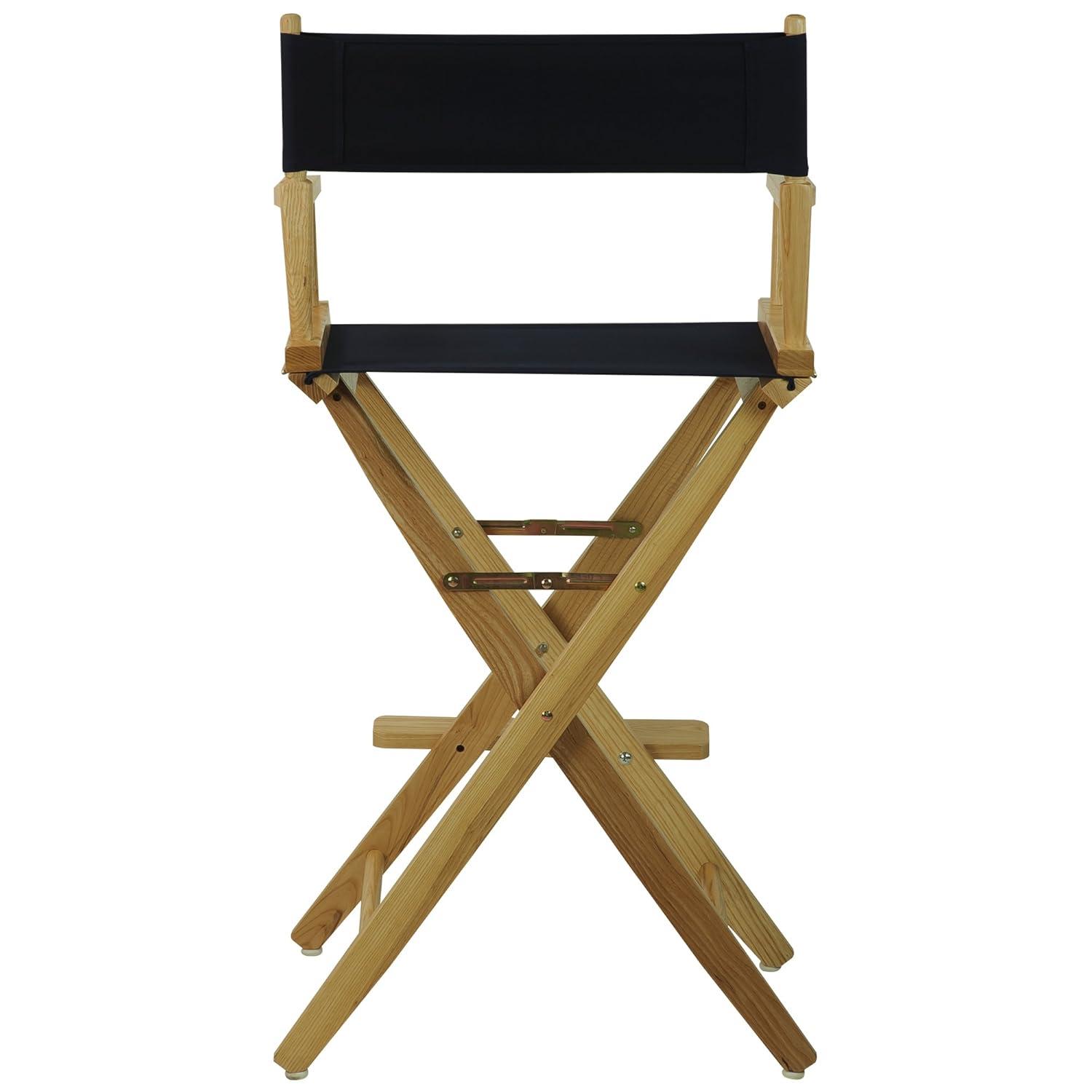 Extra-Wide Premium 30 in. Hardwoods Bar Height Directors Chair