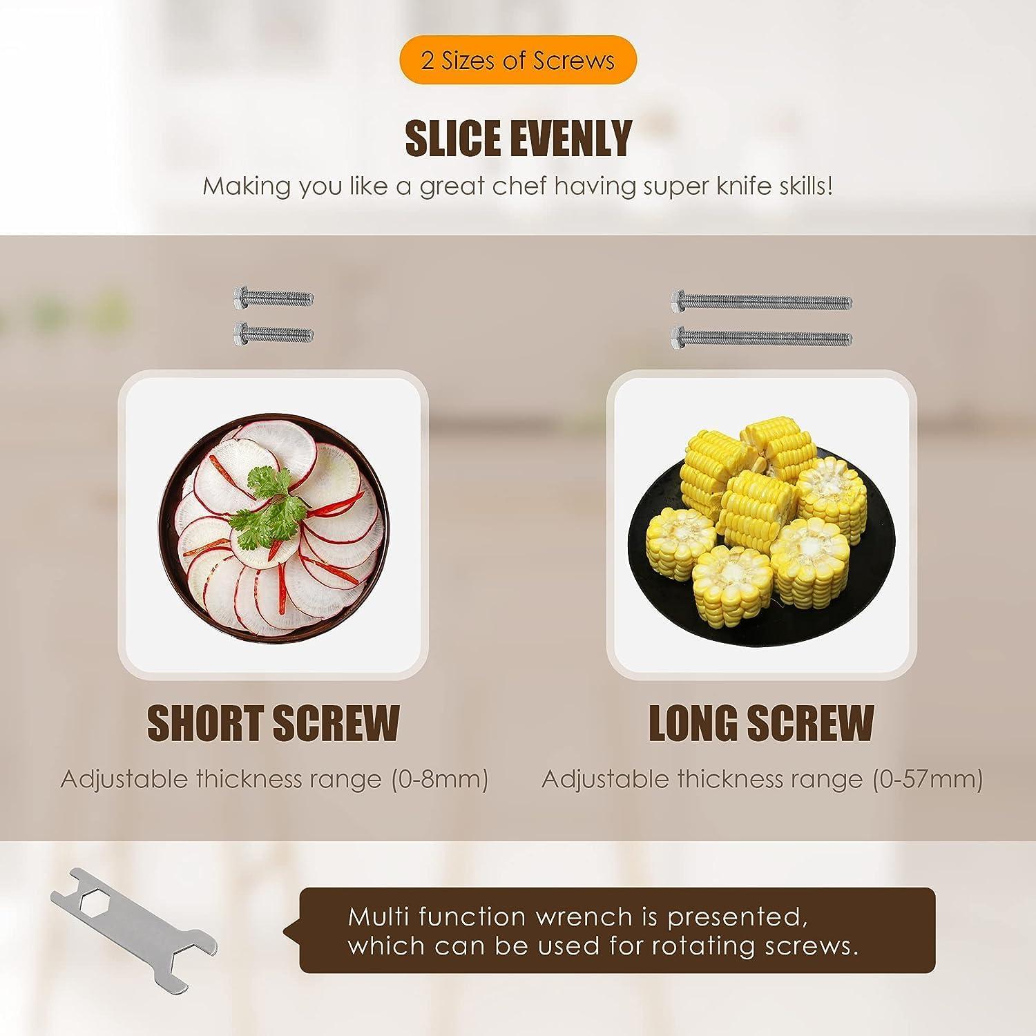 CGOLDENWALL Upgraded Manual Ribs Meat Chopper Slicer Stainless Steel Small Bone Meat Cutter Beef Mutton Household Vegetable Food Slicer Slicing Machine for Home Cooking