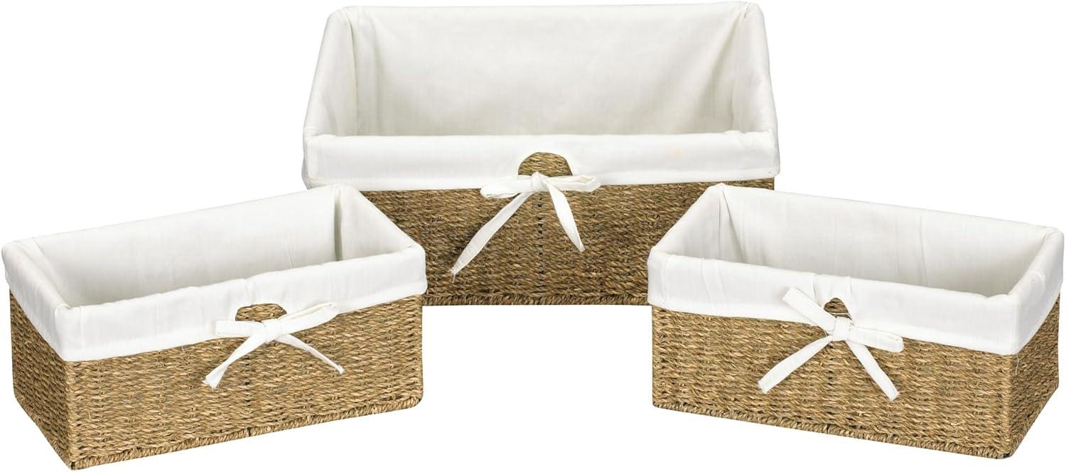 Wicker Coastal Wicker Basket - Set of 3