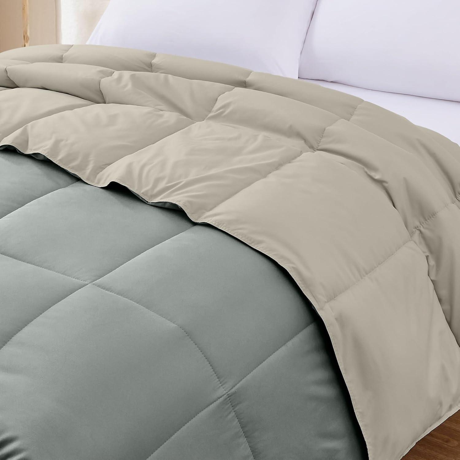 Modern Threads Modern Threads Sanctuary by PCT Down Alternative Microfiber Quilted Reversible Comforter & Duvet Insert - Soft, Comfortable Alternative to Goose Down - Bedding for All Seasons