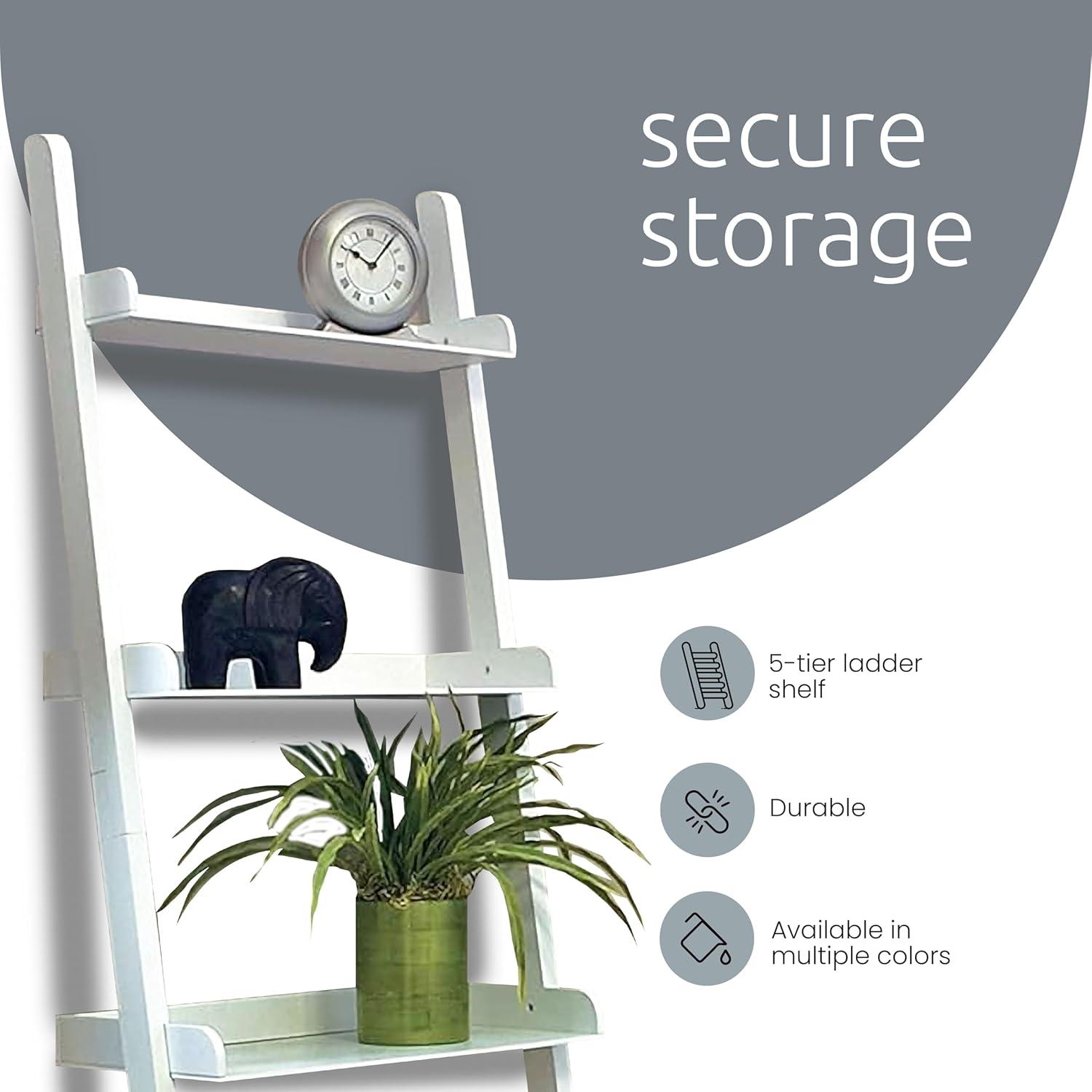 kieragrace KG Contemporary Estante Providence Hadfield Madera de Ingeniería Blanca