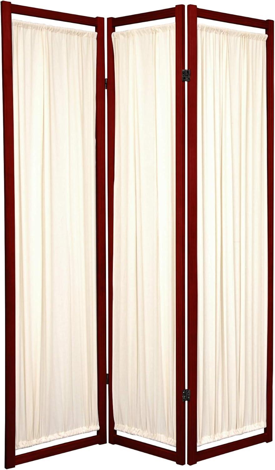 6 ft. Tall Helsinki Shoji Screen - Rosewood (3 Panel)