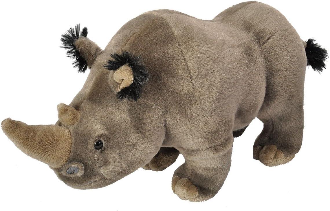 Cuddlekins Adult White Rhino Plush Stuffed Animal by Wild Republic, Kid Gifts, Zoo Animals, 12 Inches