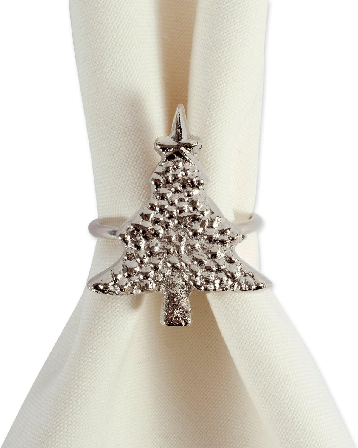 DII Christmas Tree Napkin Ring (Set of 6)