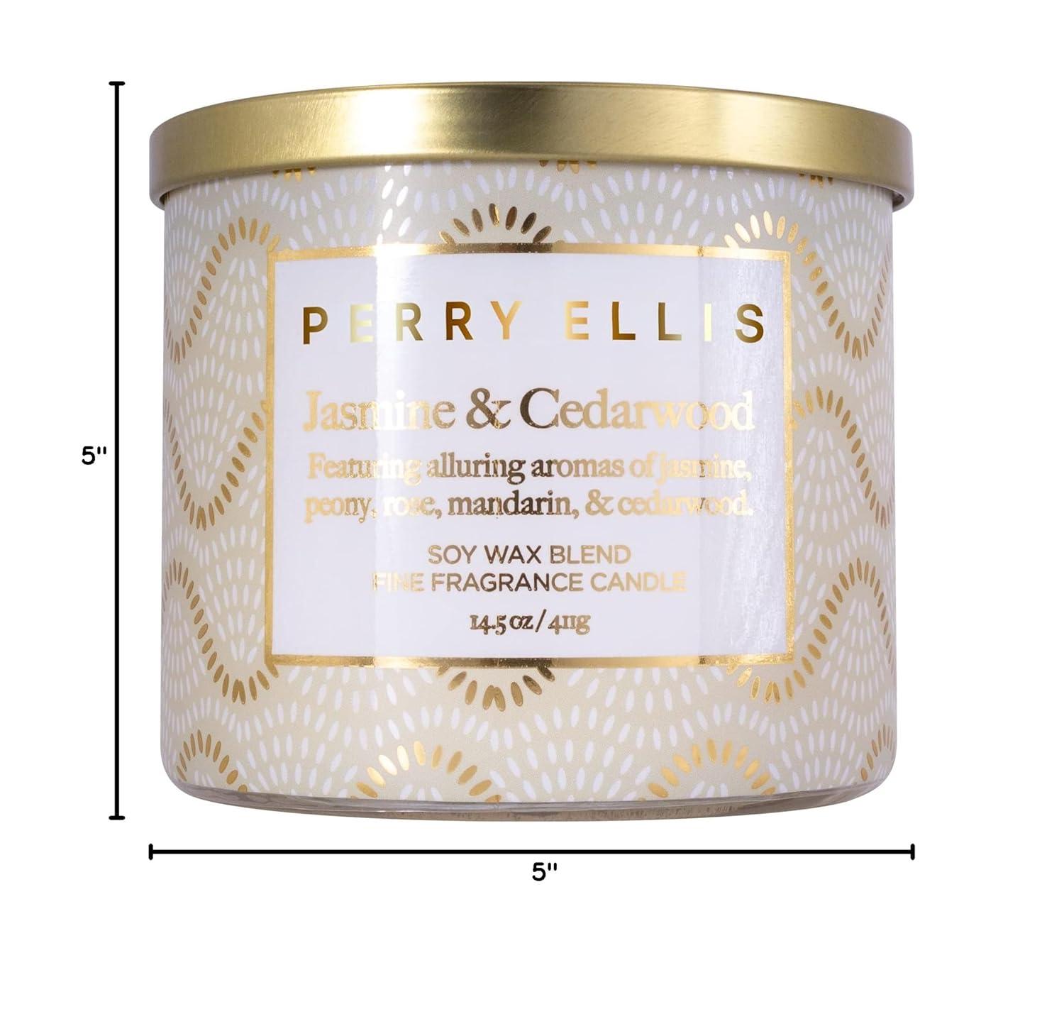 Perry Ellis Eveyday Jasmine & Cedarwood Scented Candle