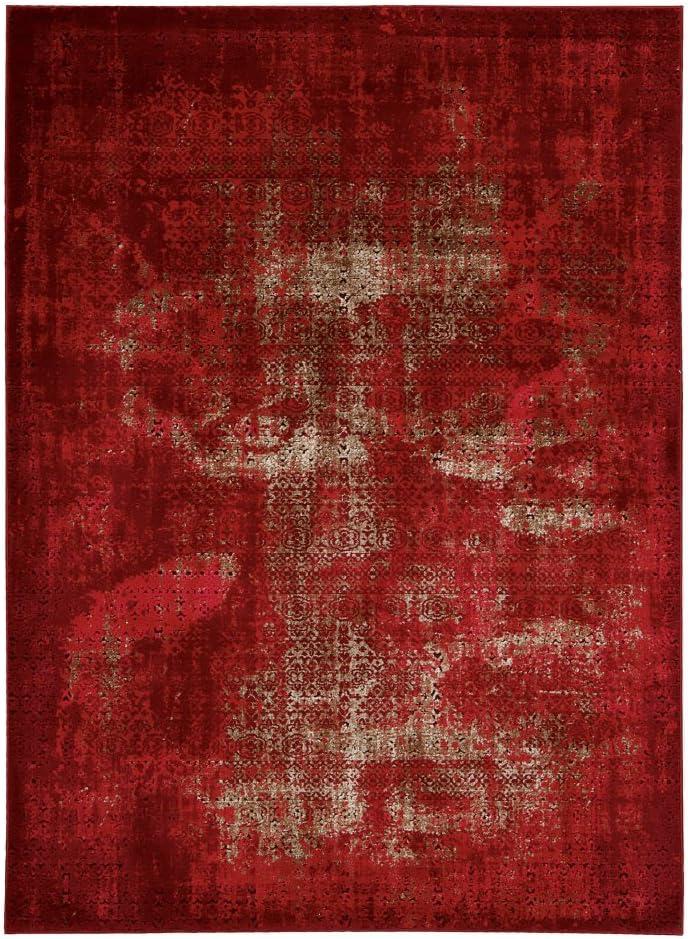 Nourison Karma KRM01 Red Area Rug 3'9" x 5'9"