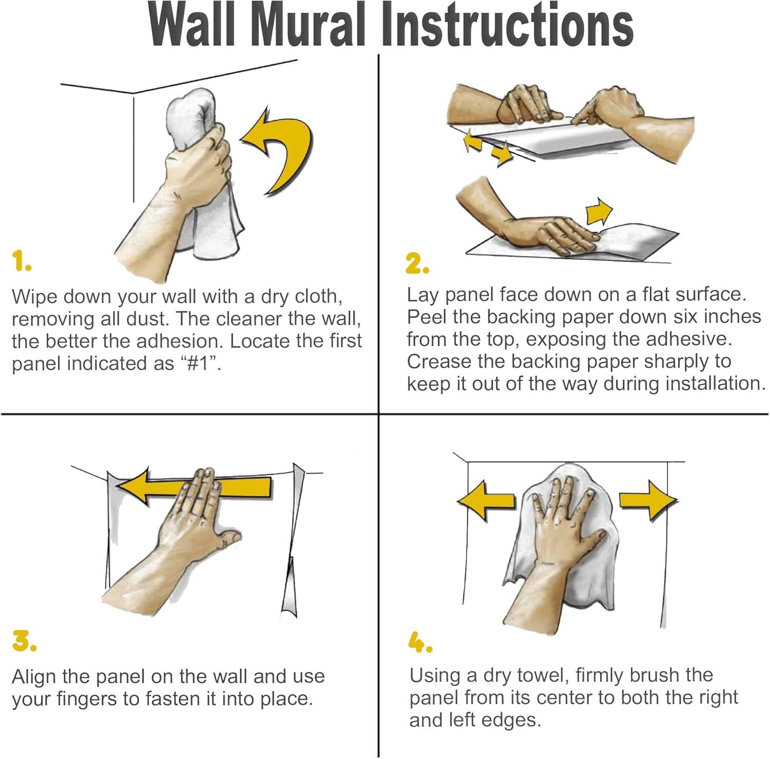 IDEA4WALL Modern Abstract Peel & Stick Floral Border