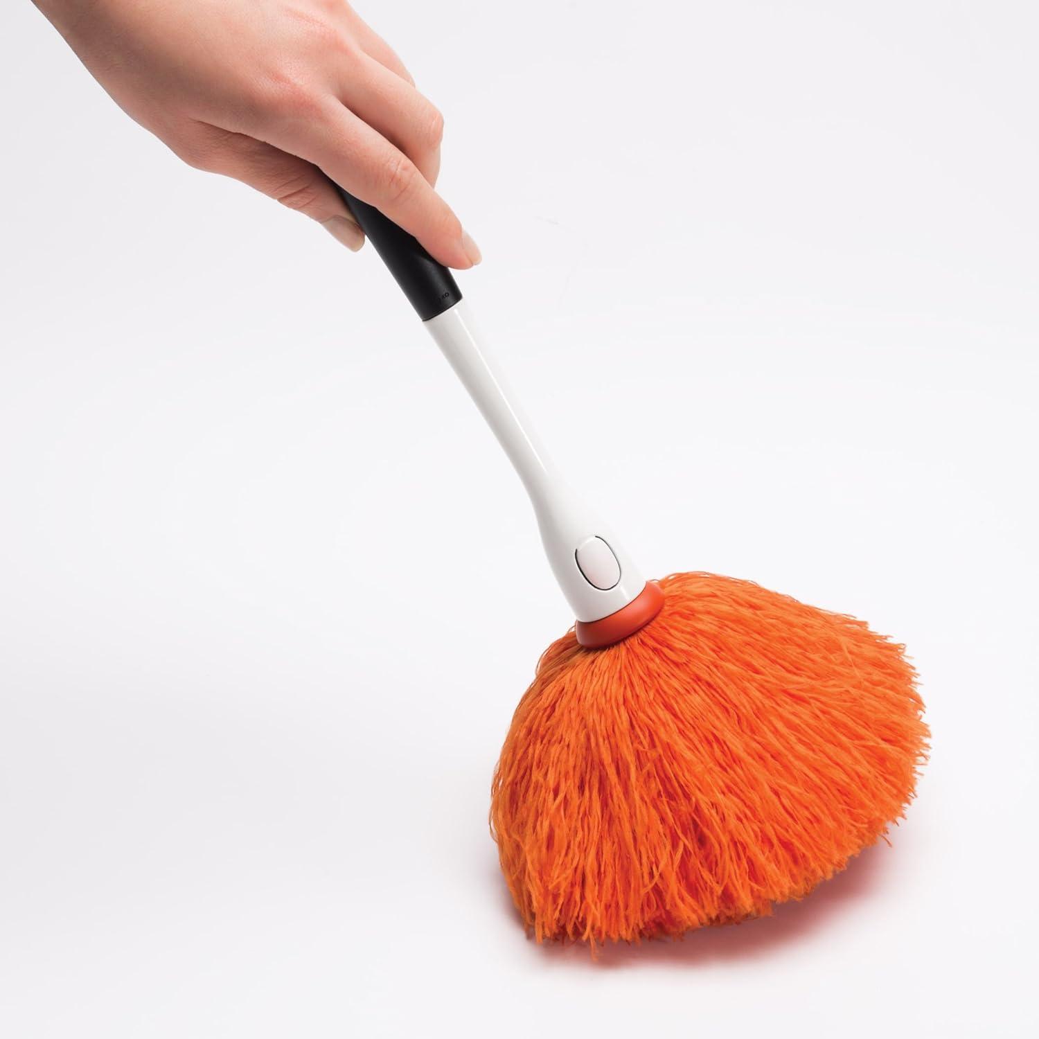 Soft Handle Orange Microfiber Delicate Duster