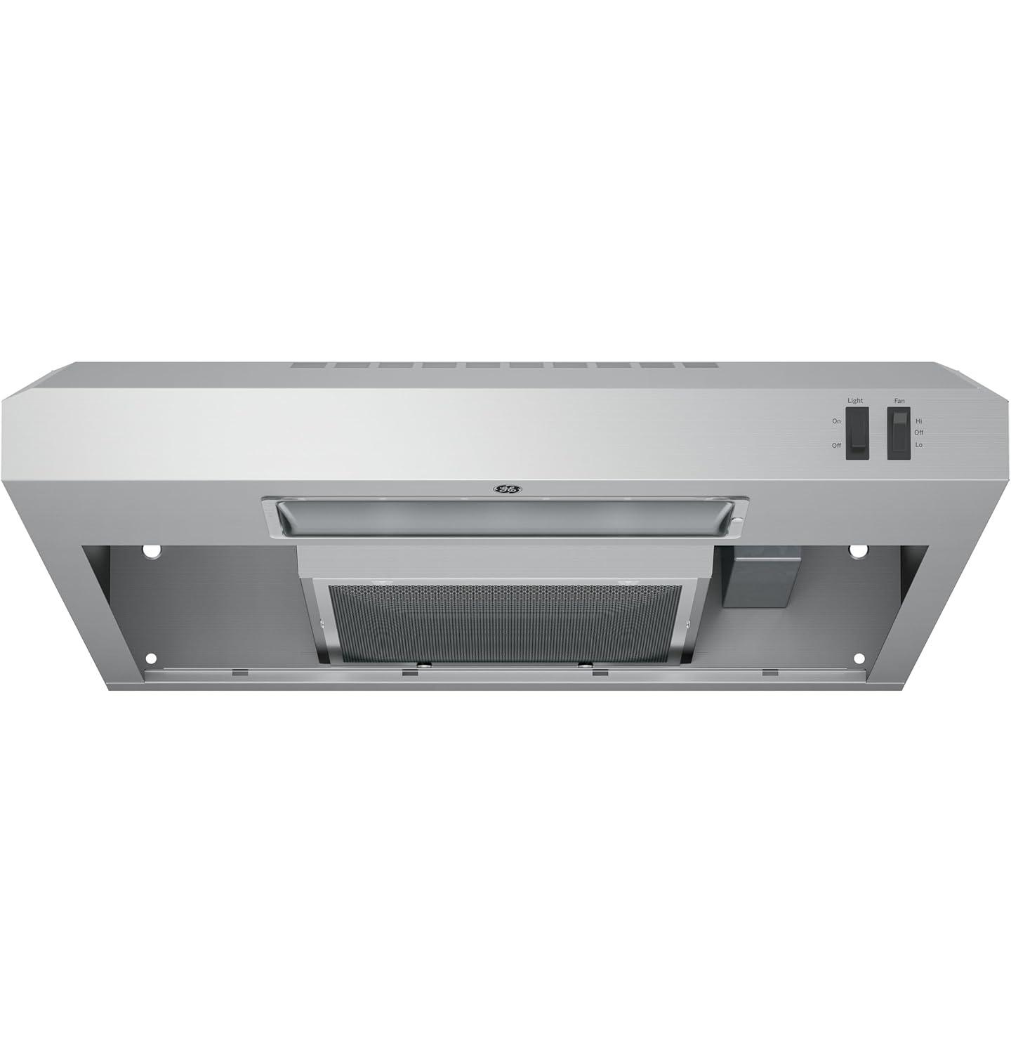 24-inch Stainless Steel Convertible Under Cabinet Range Hood with Charcoal Filter