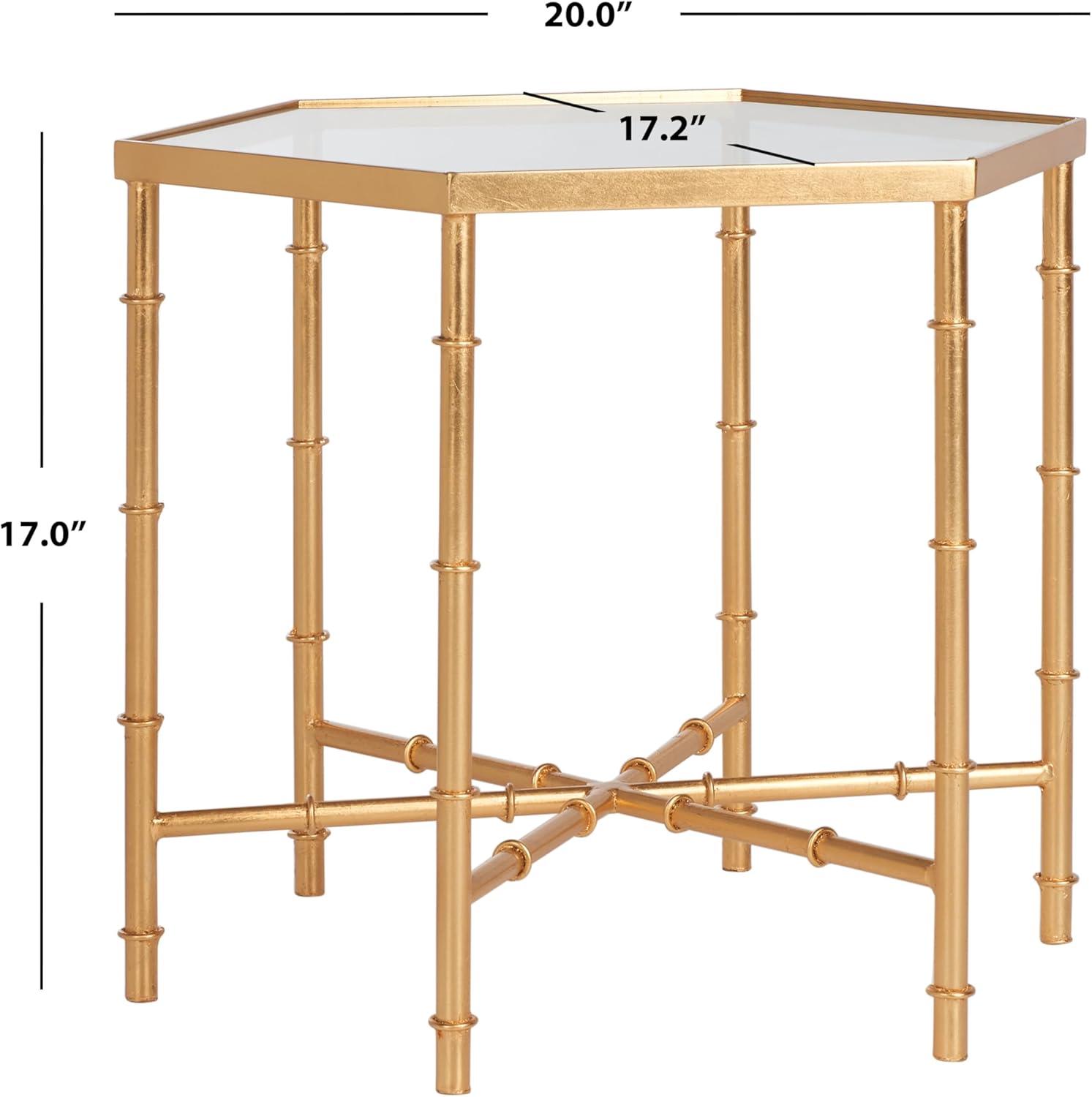 Kerri Accent Table - Gold/Clear Glass - Safavieh.