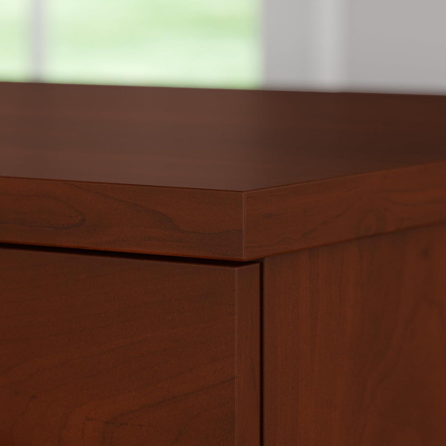 Bush Furniture Somerset 72" Single Pedestal Desk, Hansen Cherry