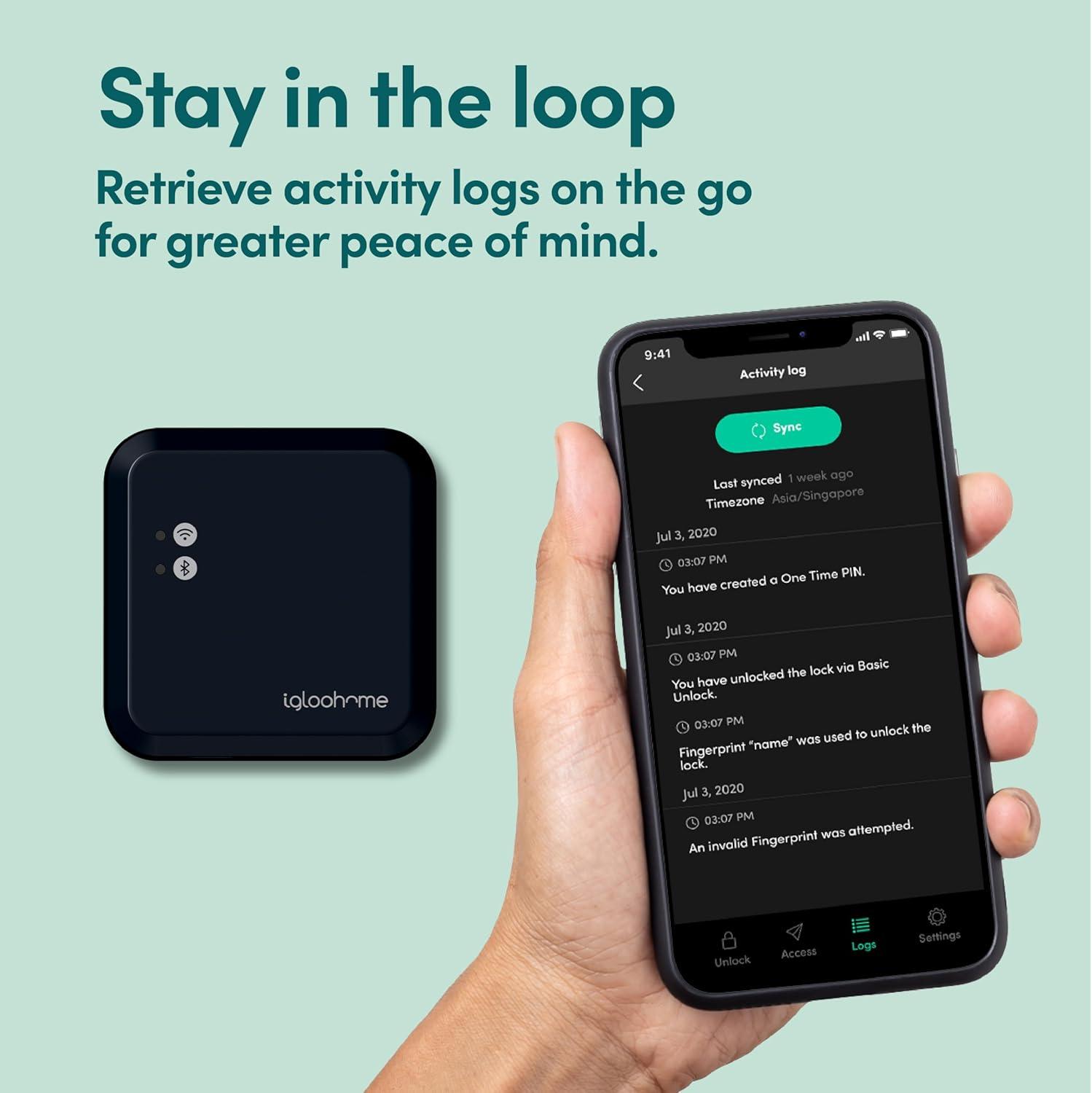 igloohome WiFi Bridge Control Your Locks remotely Anywhere, Anytime.