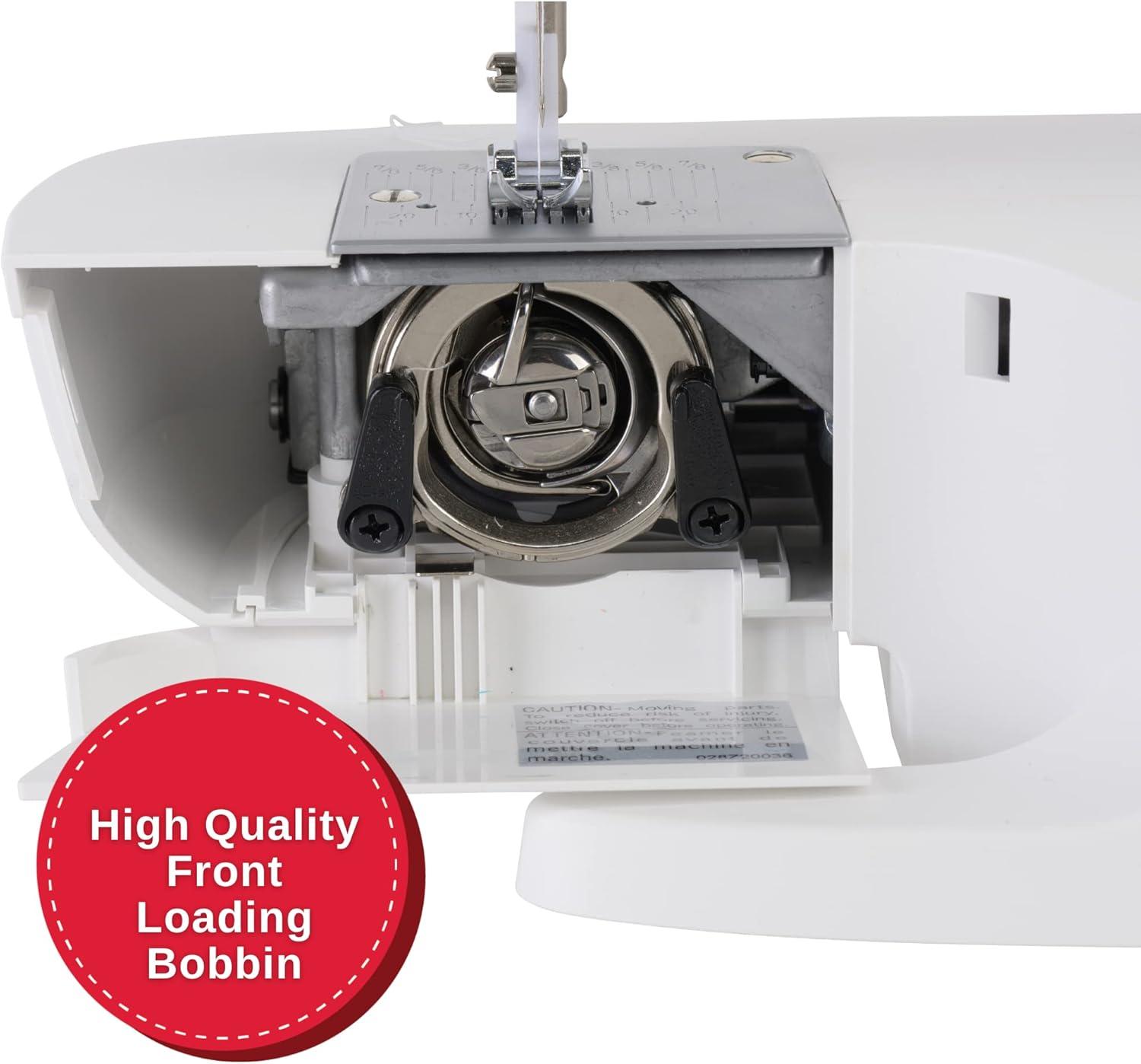SINGER® M1500 Mechanical Sewing Machine with 57 Stitch Applications, White