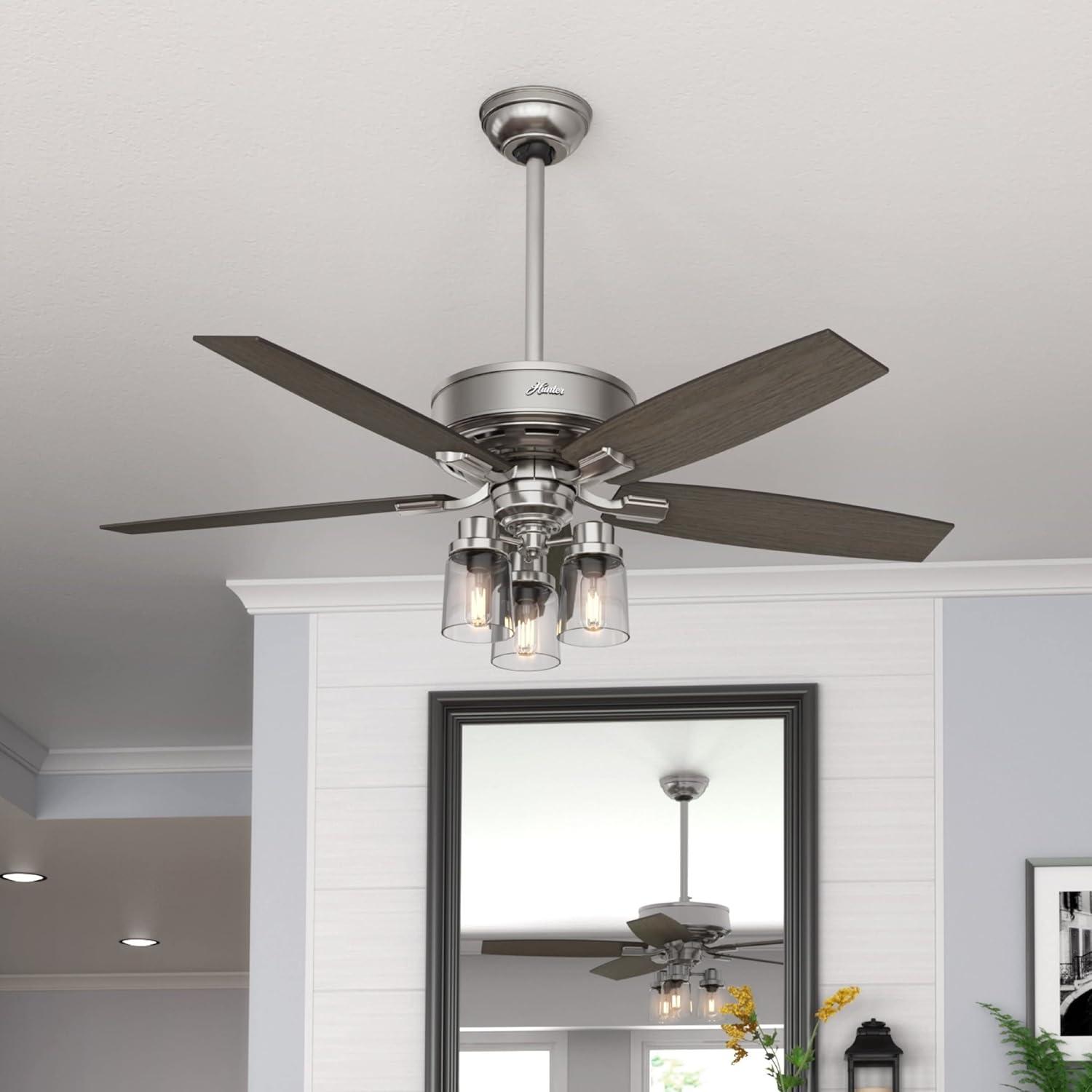 52" Bennett 5 - Blade Standard Ceiling Fan With Light Kit