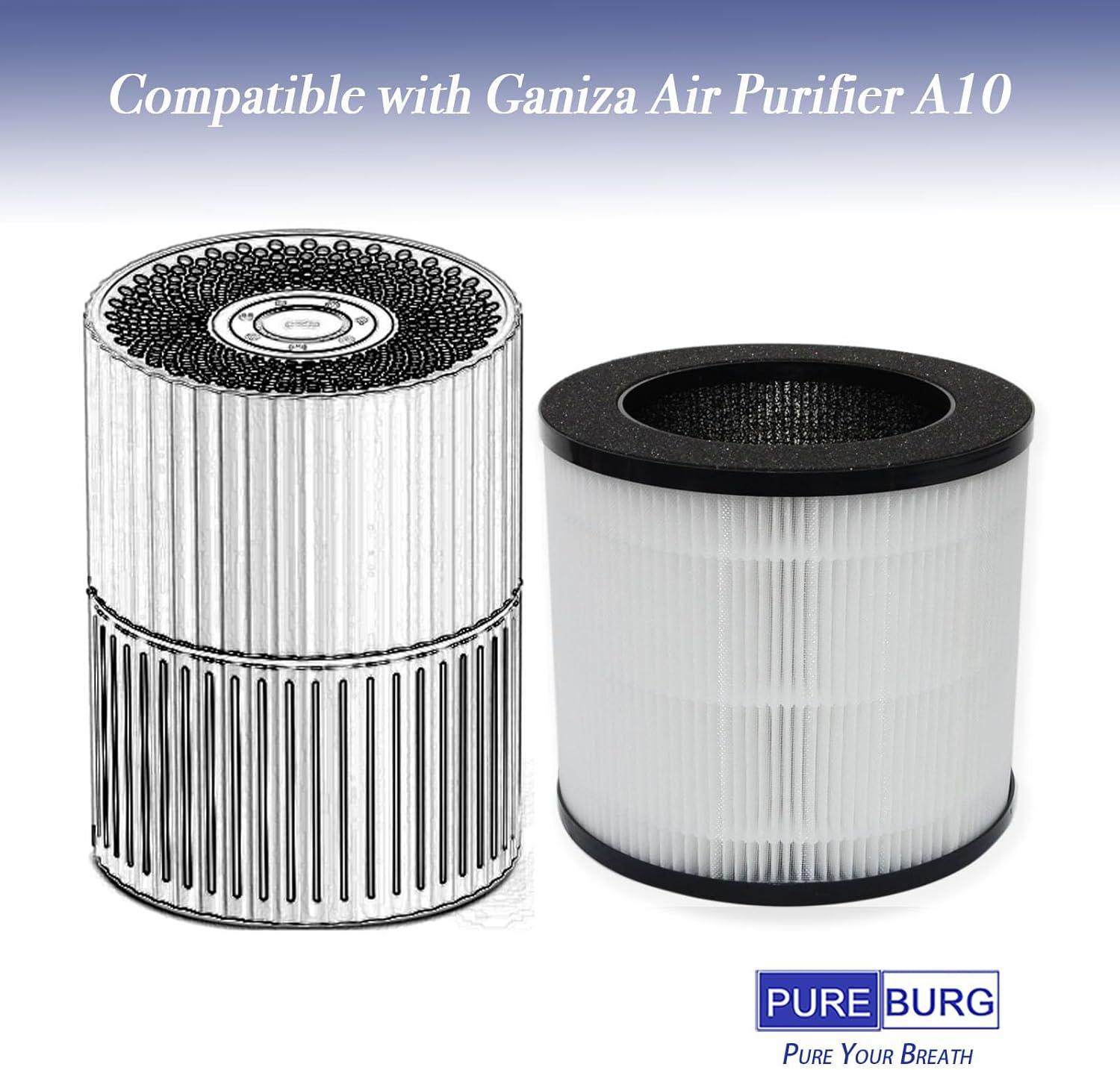 H13 HEPA Activated Carbon Air Purifier Replacement Filters, 2-Pack