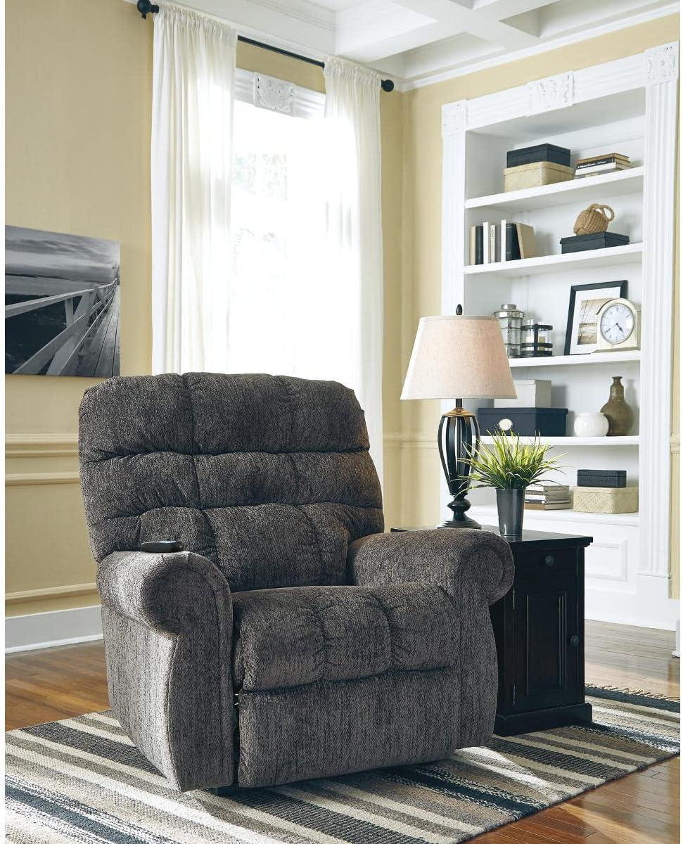 Ernestine Slate Gray Metal Power Lift Recliner