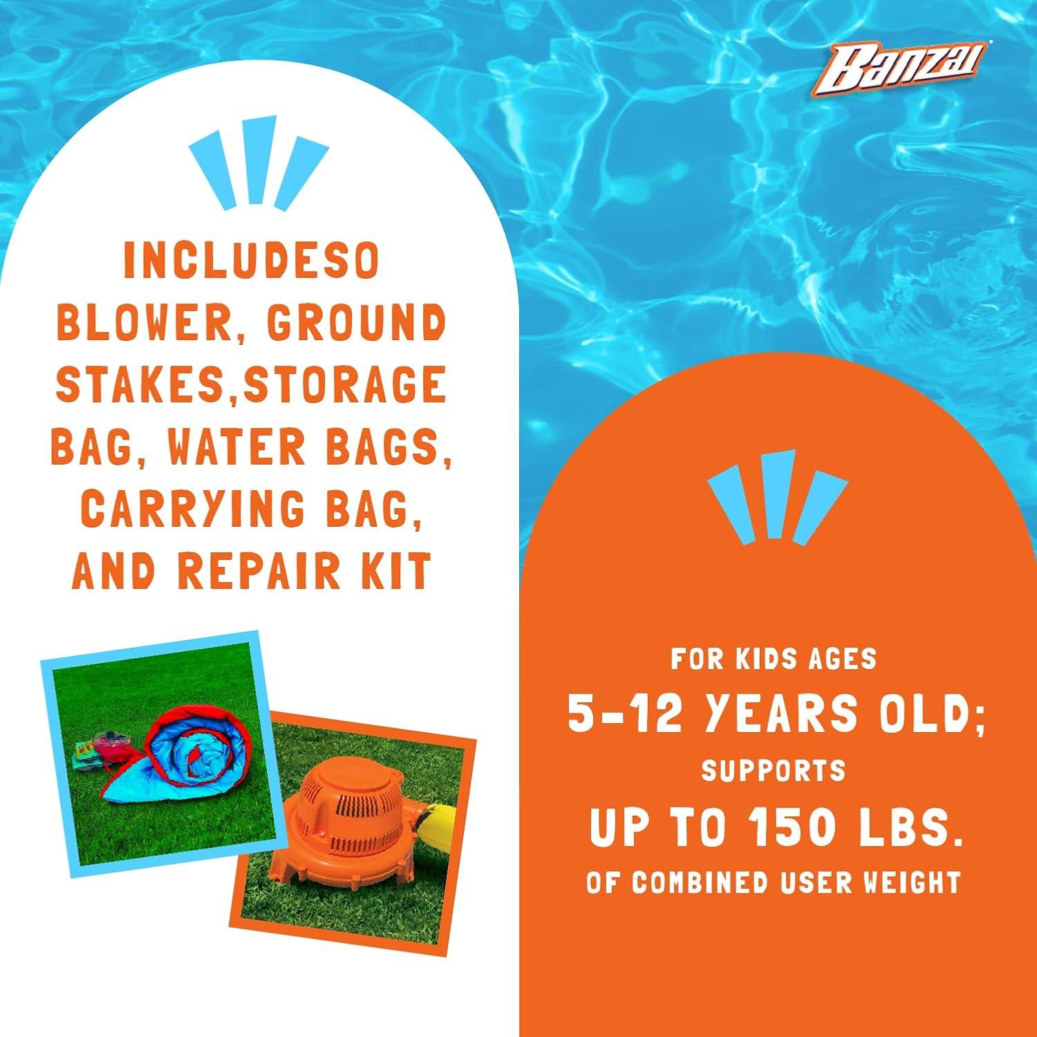 Banzai Slide N Soak Splash Park Inflatable Outdoor Kids Water Park Play Center & Reviews | Wayfair