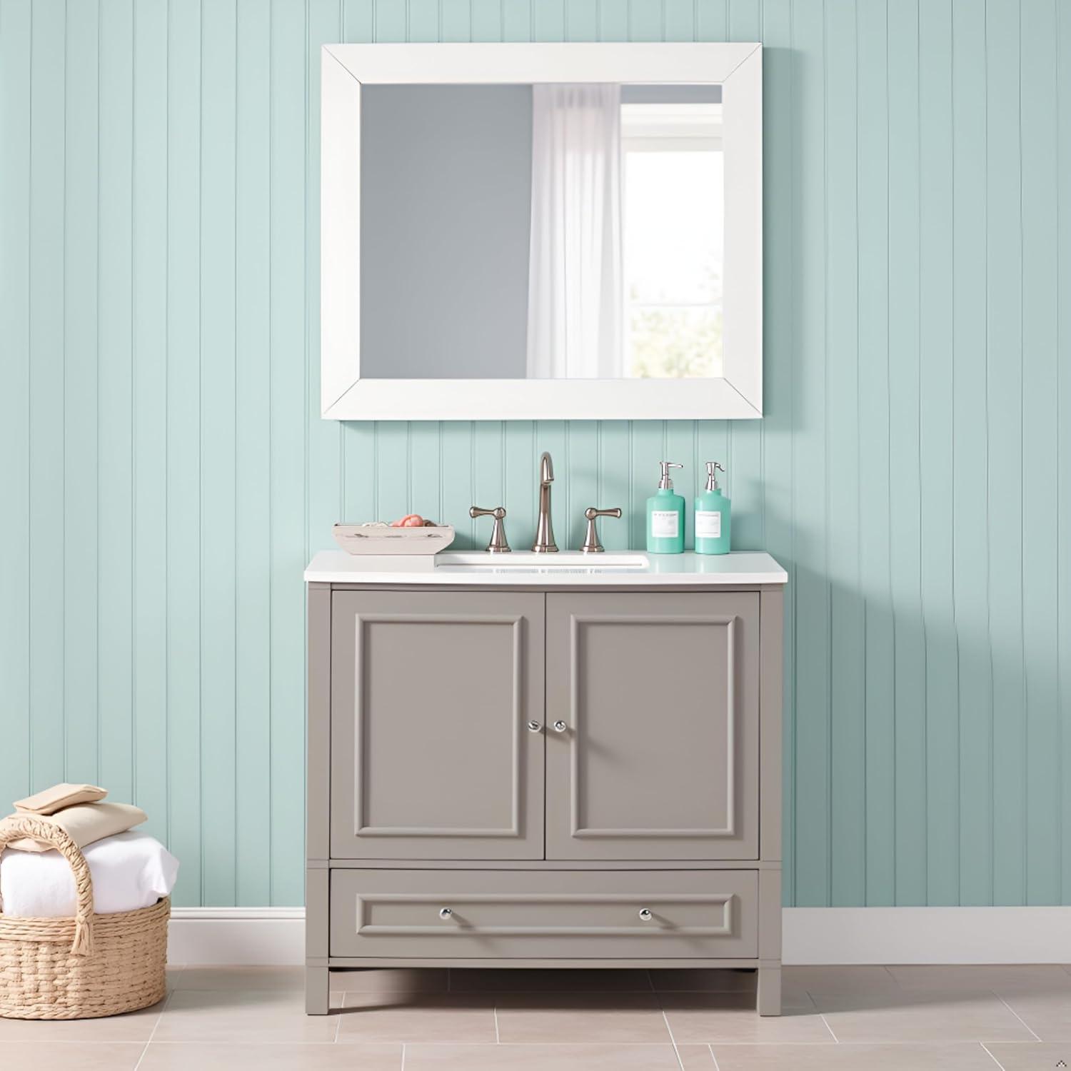 Williamsburg 36"W Transitional Style Vanity Cabinet With Soft Close Doors And Drawers