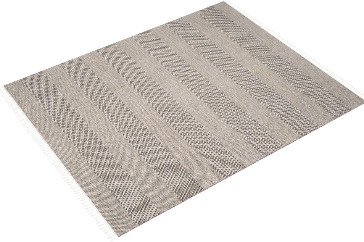 Montauk MTK330 Hand Woven Indoor Area Rug - Ivory/Anthracite - 8'x10' - Safavieh