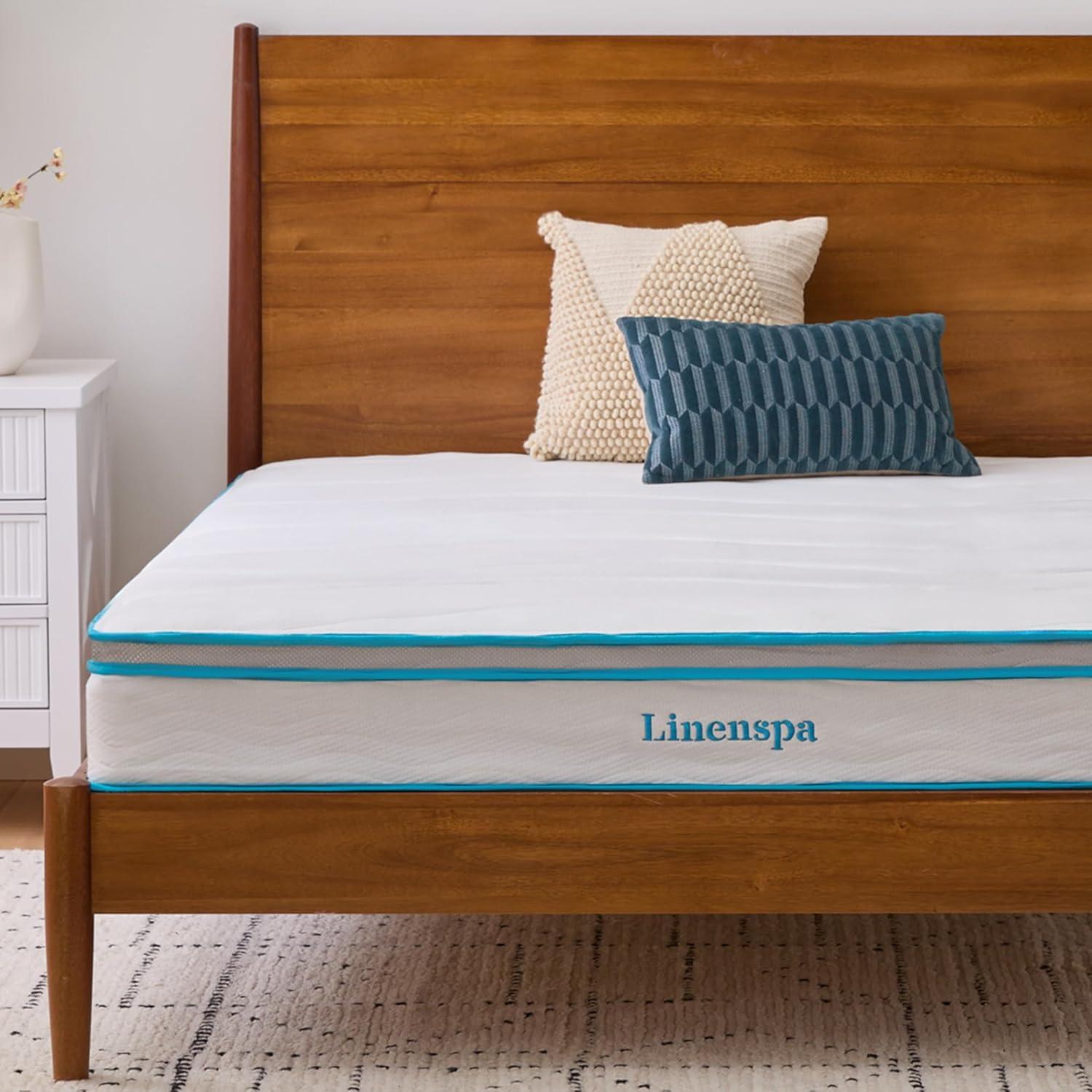 Linenspa Linenspa Essentials 8 In. Firm Gel Memory Foam Hybrid Mattress