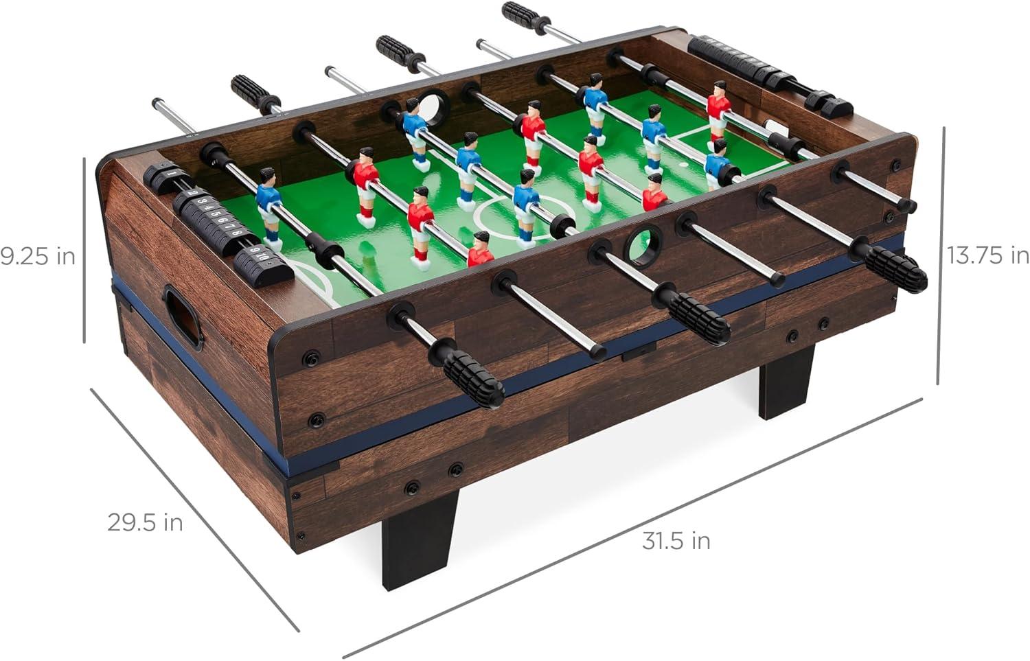 Best Choice Products 4-in-1 Multi Game Table, Childrens Arcade Set w/ Pool Billiards, Air Hockey, Foosball