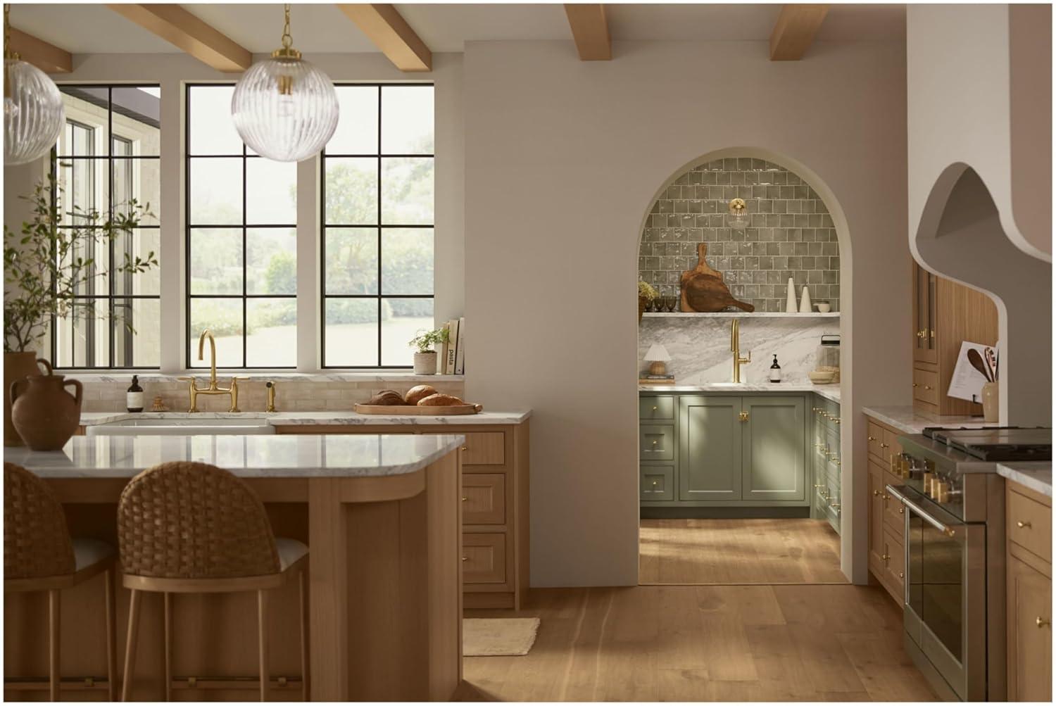 Edalyn by Studio McGee Pull-Down Kitchen Sink Faucet with Three-Function Sprayhead