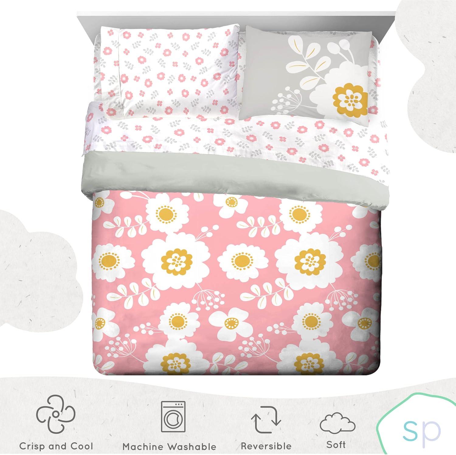 Saturday Park Cutout Floral 100% Organic Cotton Bed Set